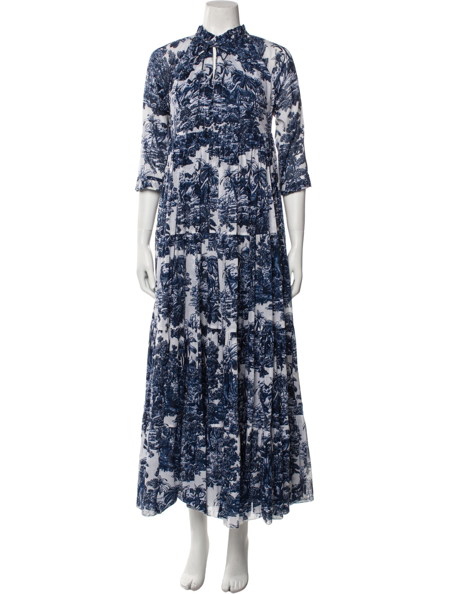 Samantha Sung Floral Print Long Dress