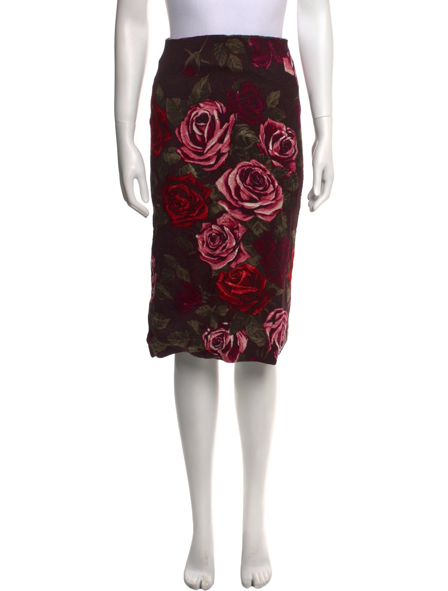 Samantha Sung Floral Print Knee-Length Skirt