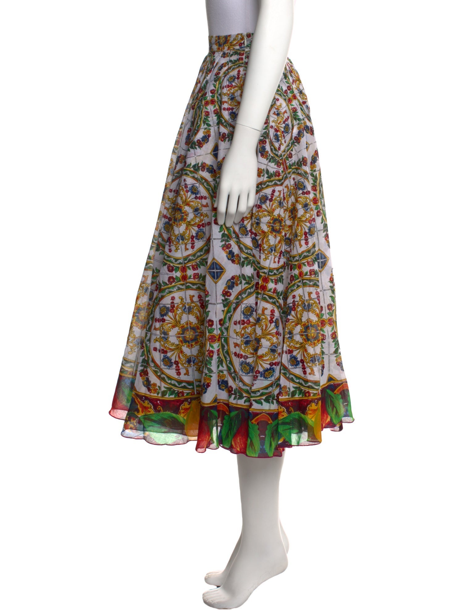 Samantha Sung Printed Midi Length Skirt