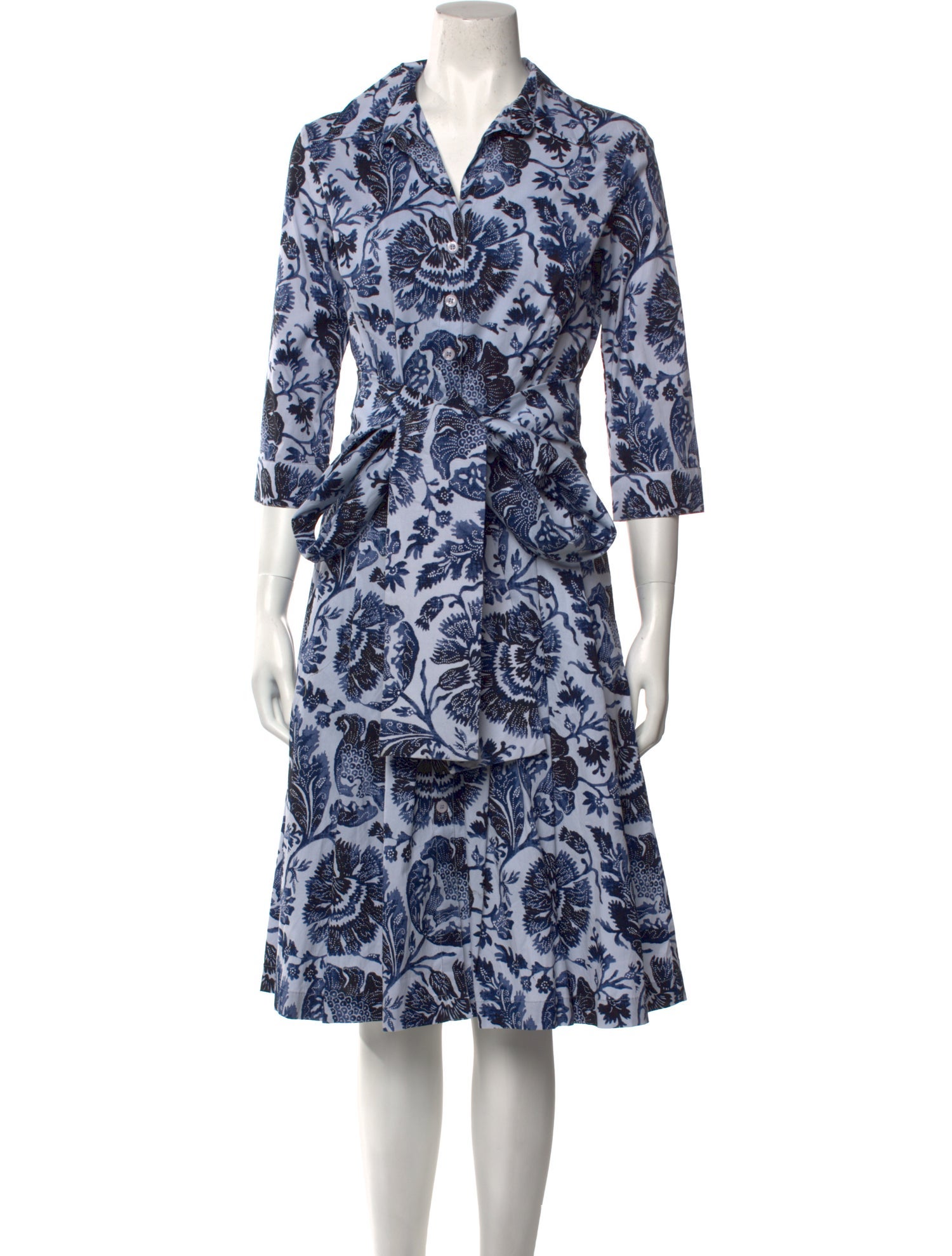 Samantha Sung Printed Knee-Length Dress