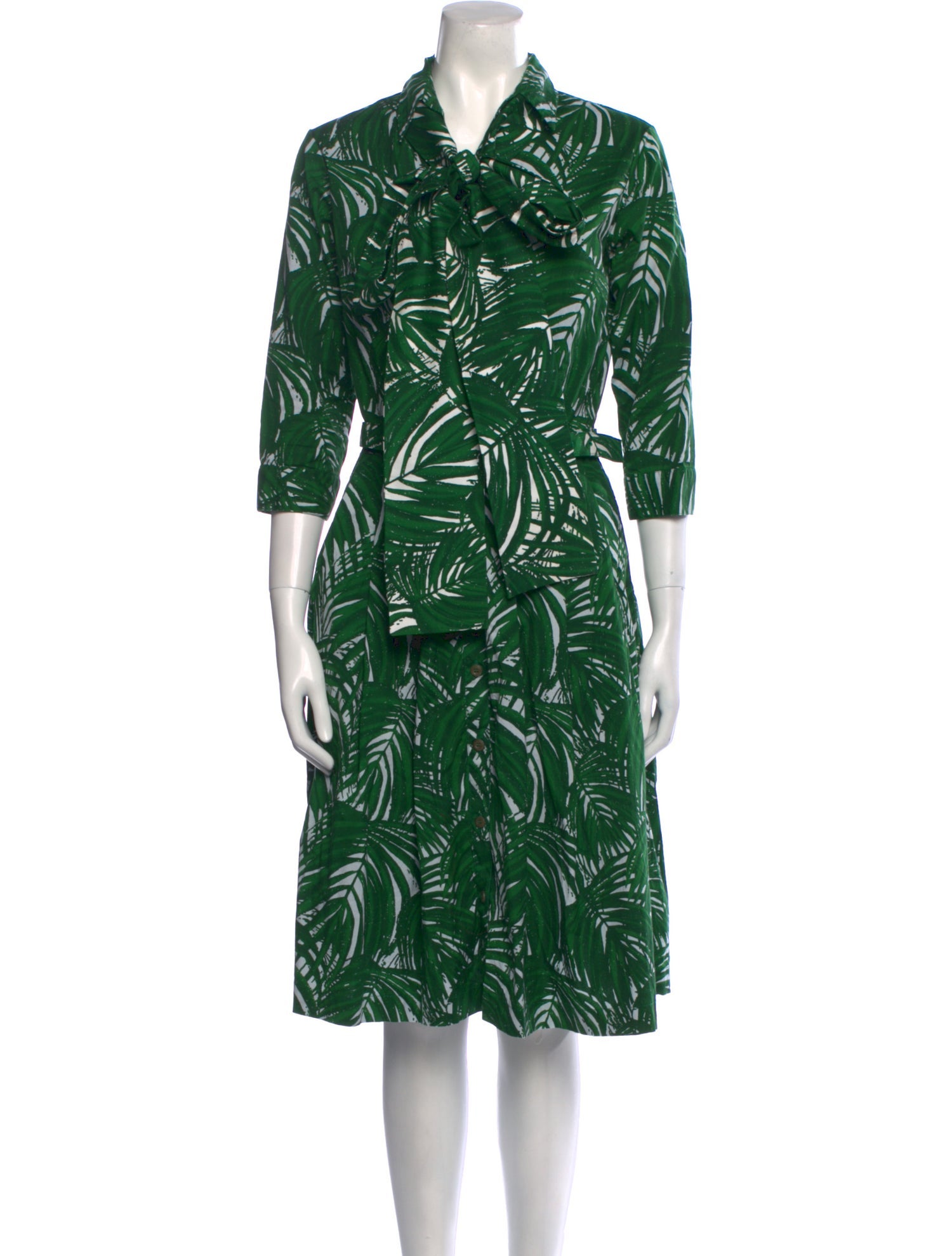 Samantha Sung Printed Midi Length Dress