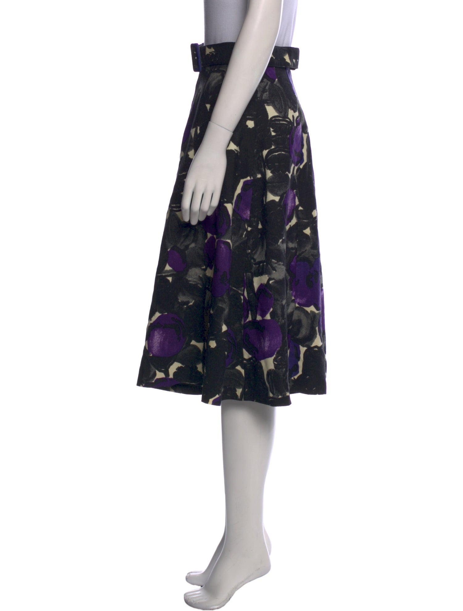 Samantha Sung Wool Knee-Length Skirt