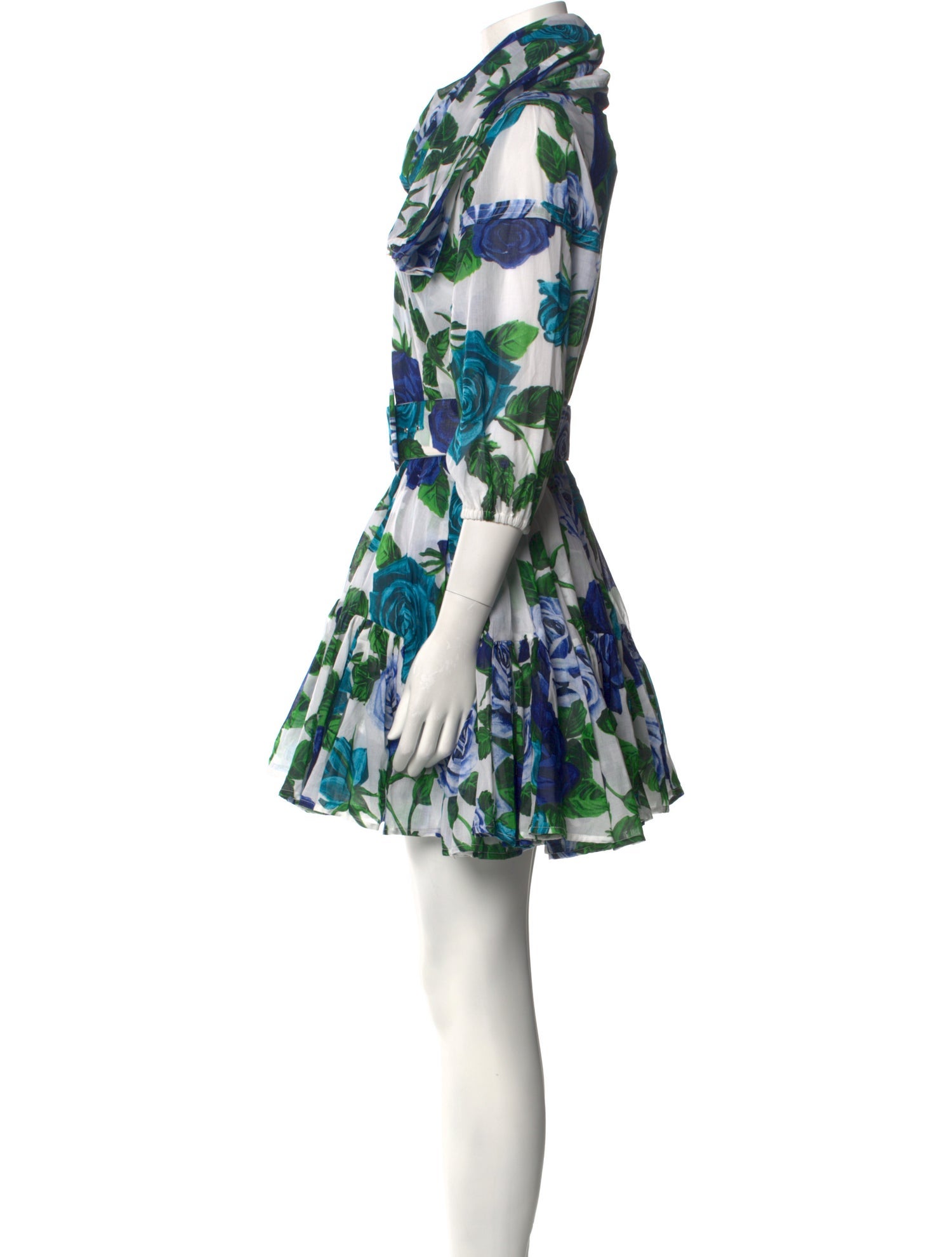 Samantha Sung Floral Print Mini Dress