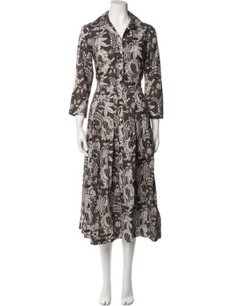 Samantha Sung Floral Print Long Dress