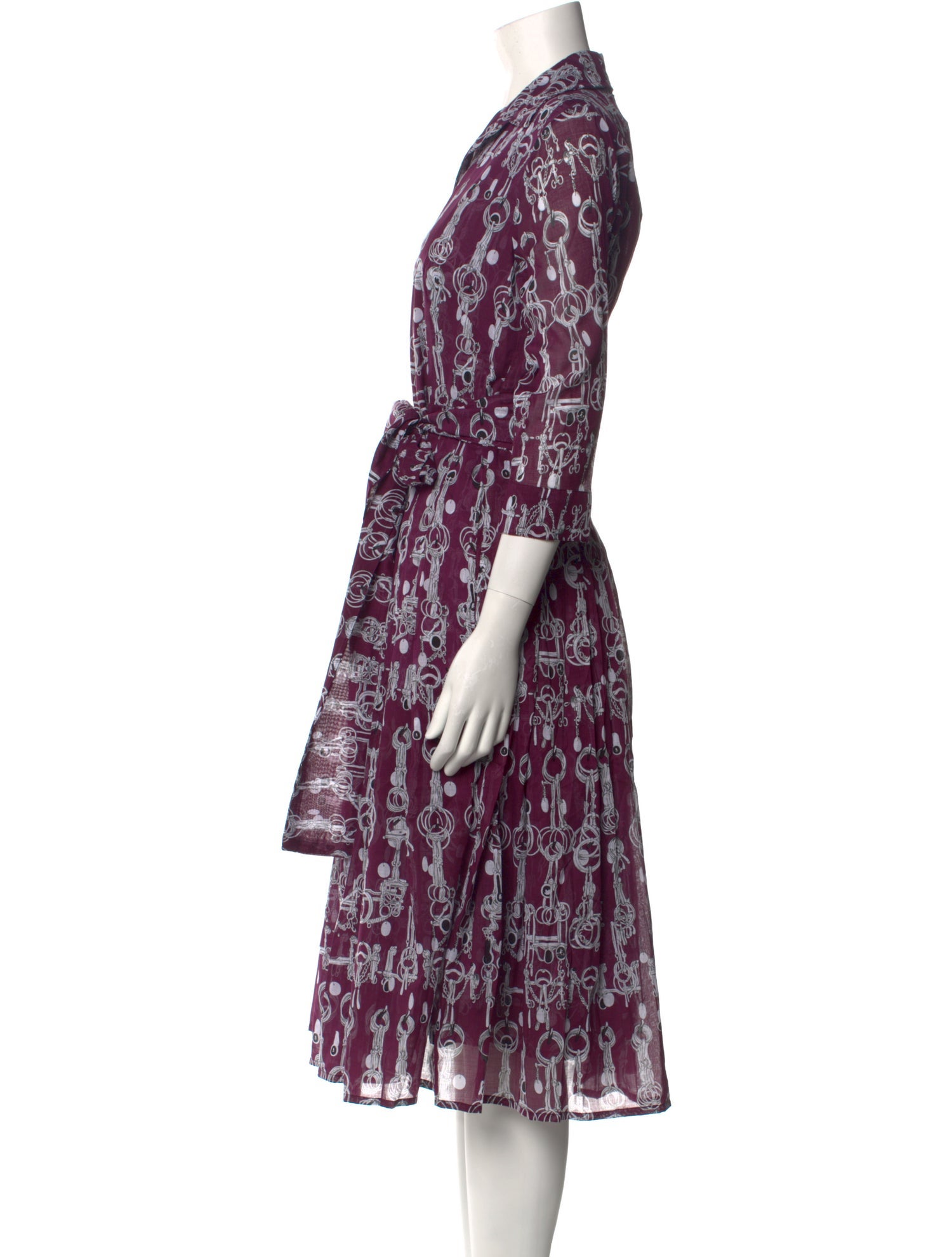 Samantha Sung Printed Midi Length Dress