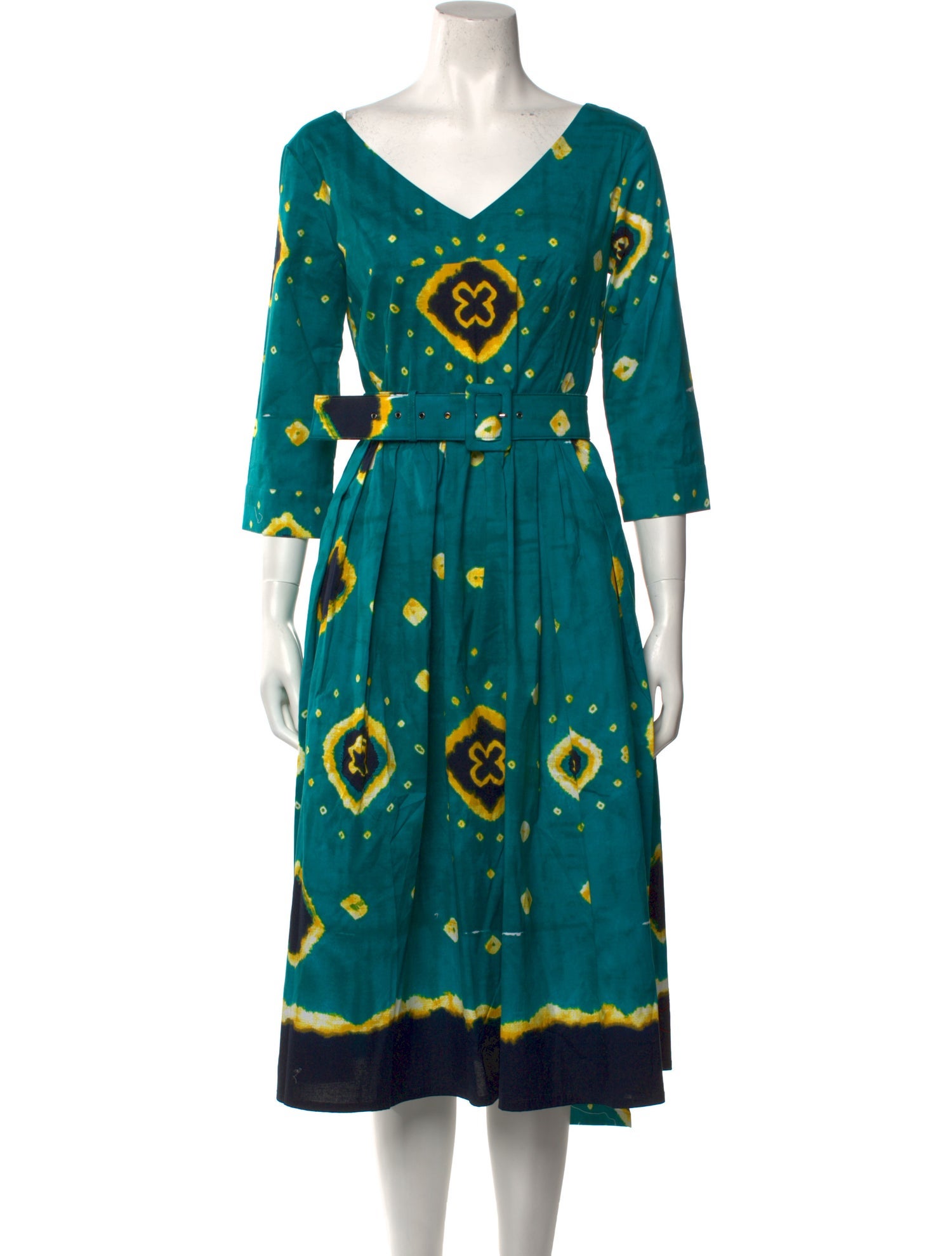 Samantha Sung Printed Midi Length Dress