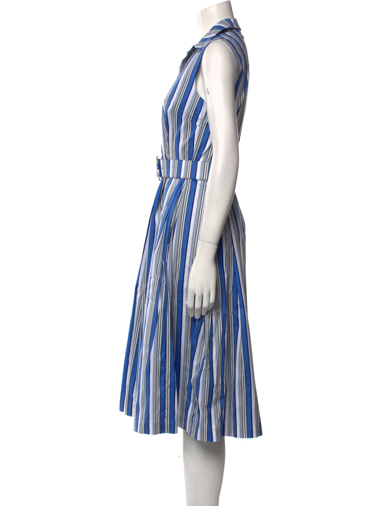 Samantha Sung Striped Midi Length Dress