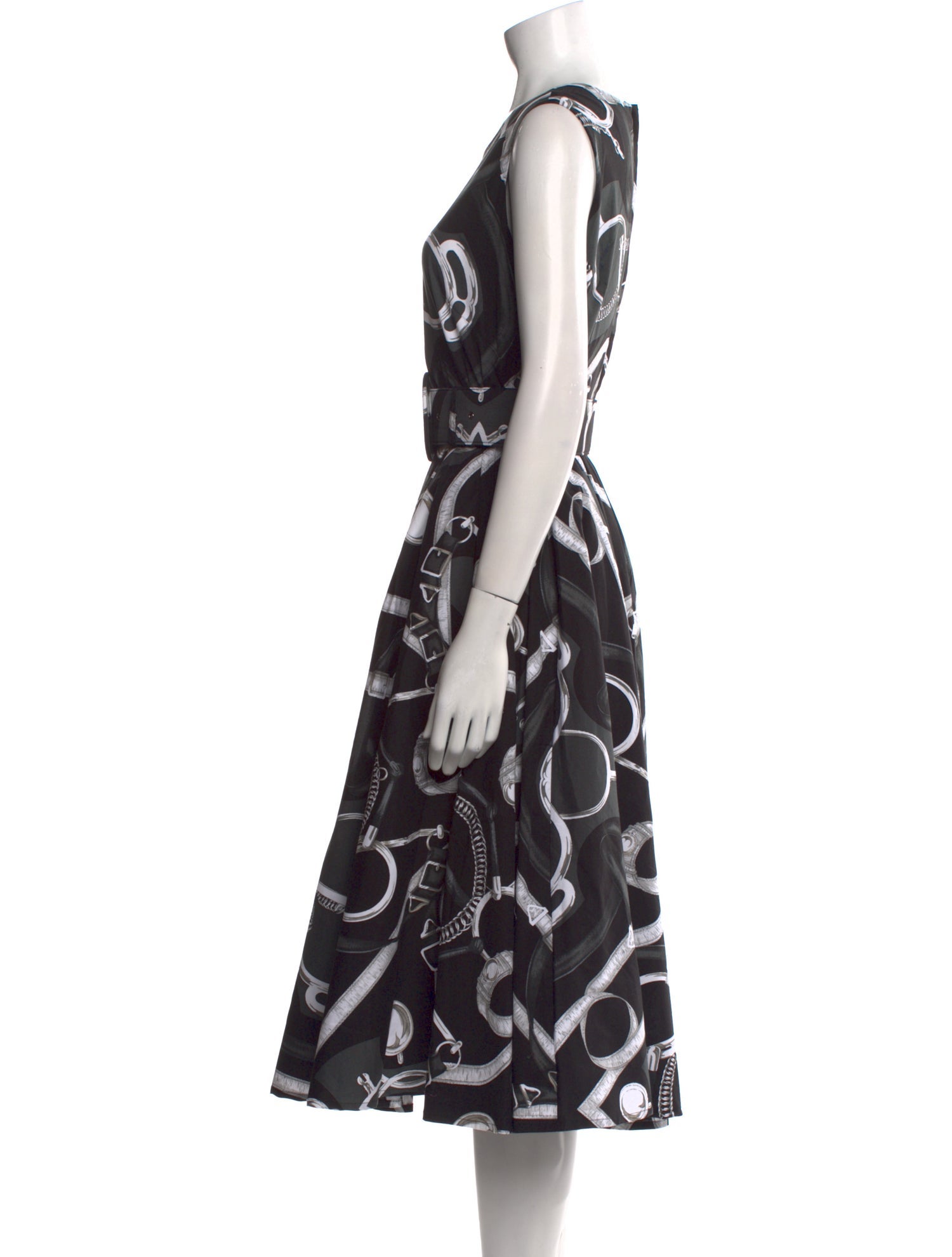 Samantha Sung Printed Midi Length Dress w/ Tags