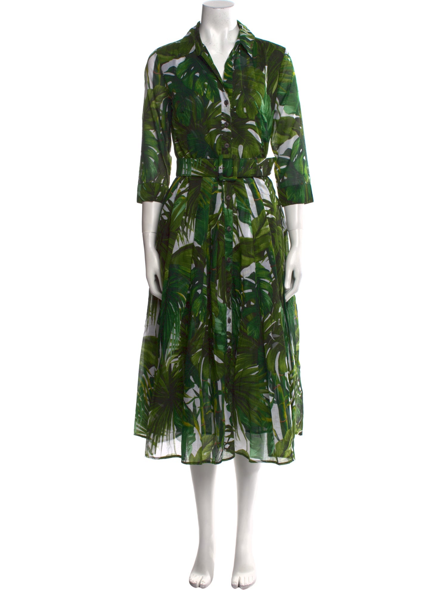 Samantha Sung Floral Print Midi Length Dress w/ Tags