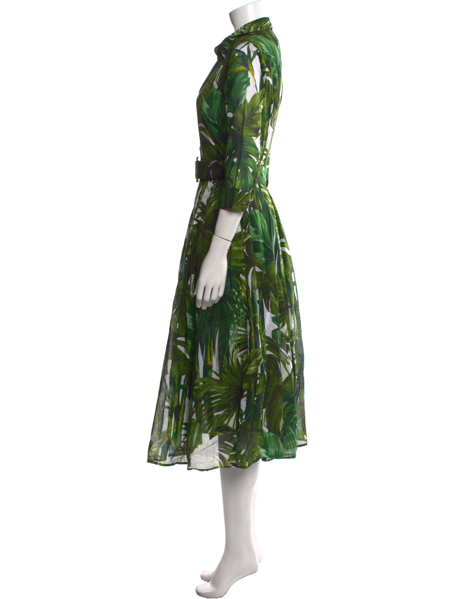 Samantha Sung Floral Print Midi Length Dress w/ Tags