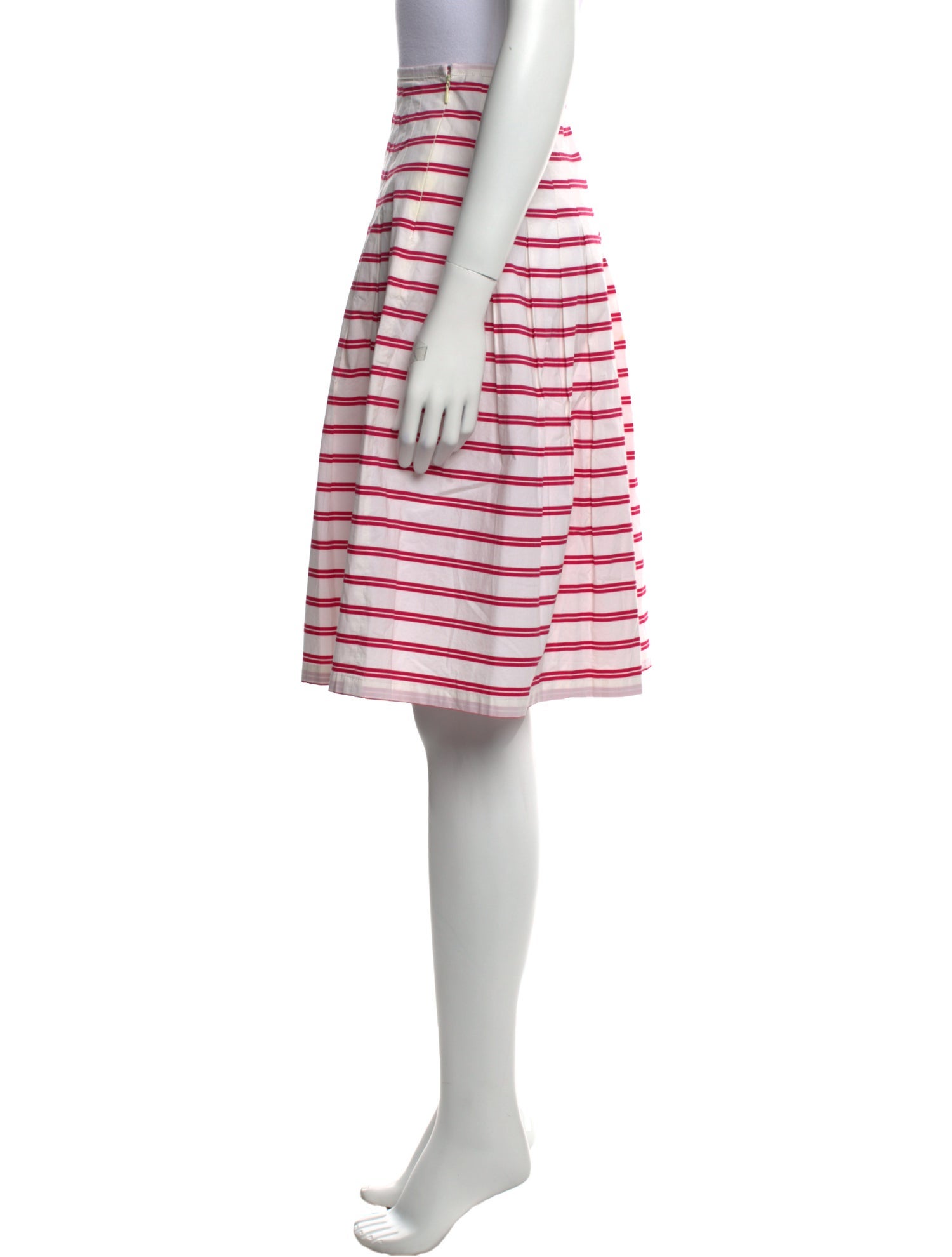 Samantha Sung Striped Knee-Length Skirt