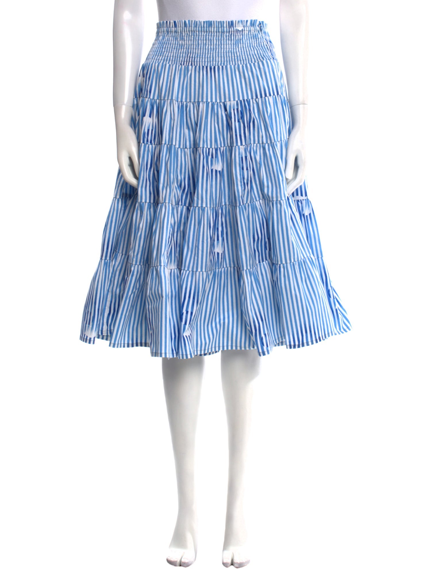 Samantha Sung Striped Midi Length Skirt w/ Tags