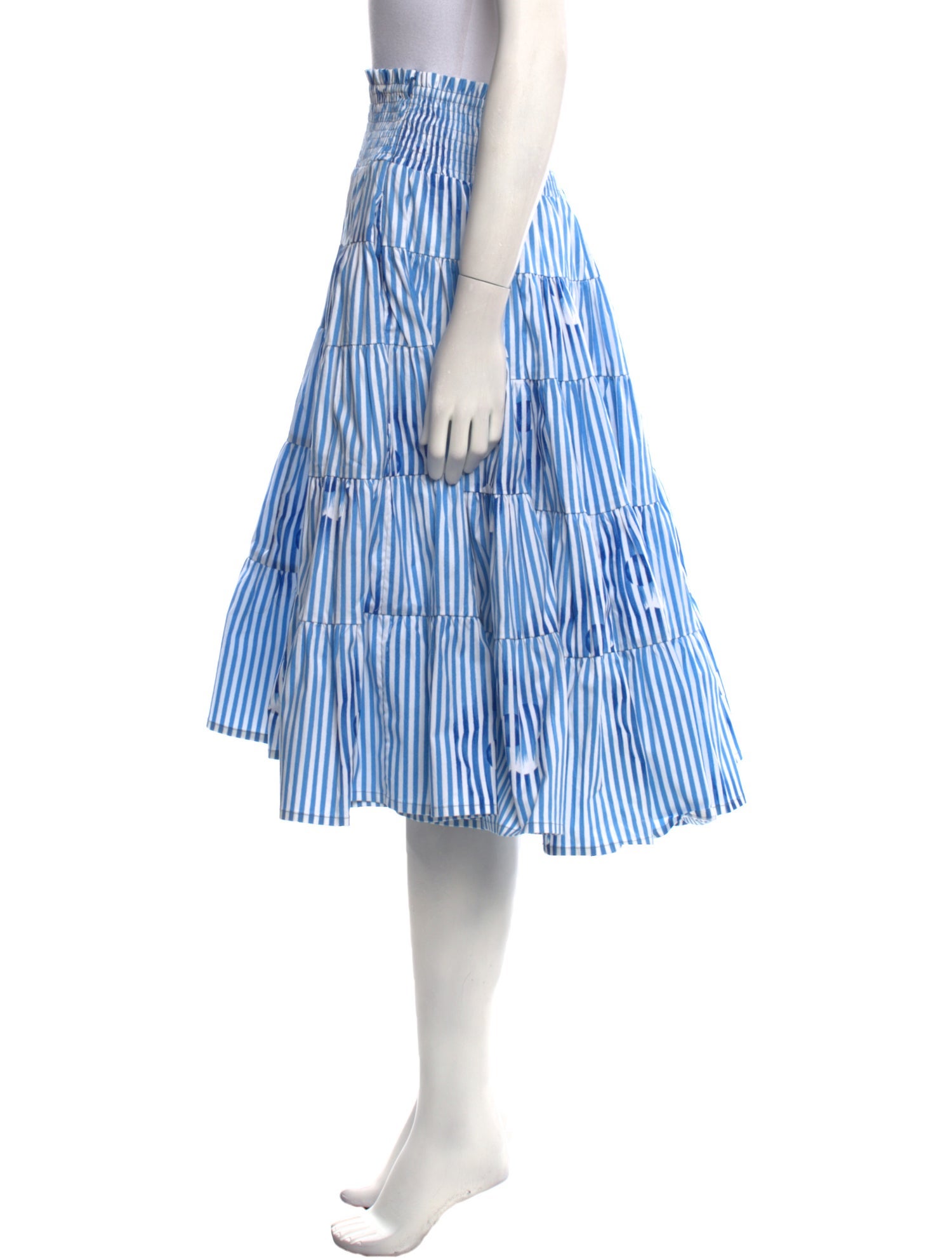 Samantha Sung Striped Midi Length Skirt w/ Tags