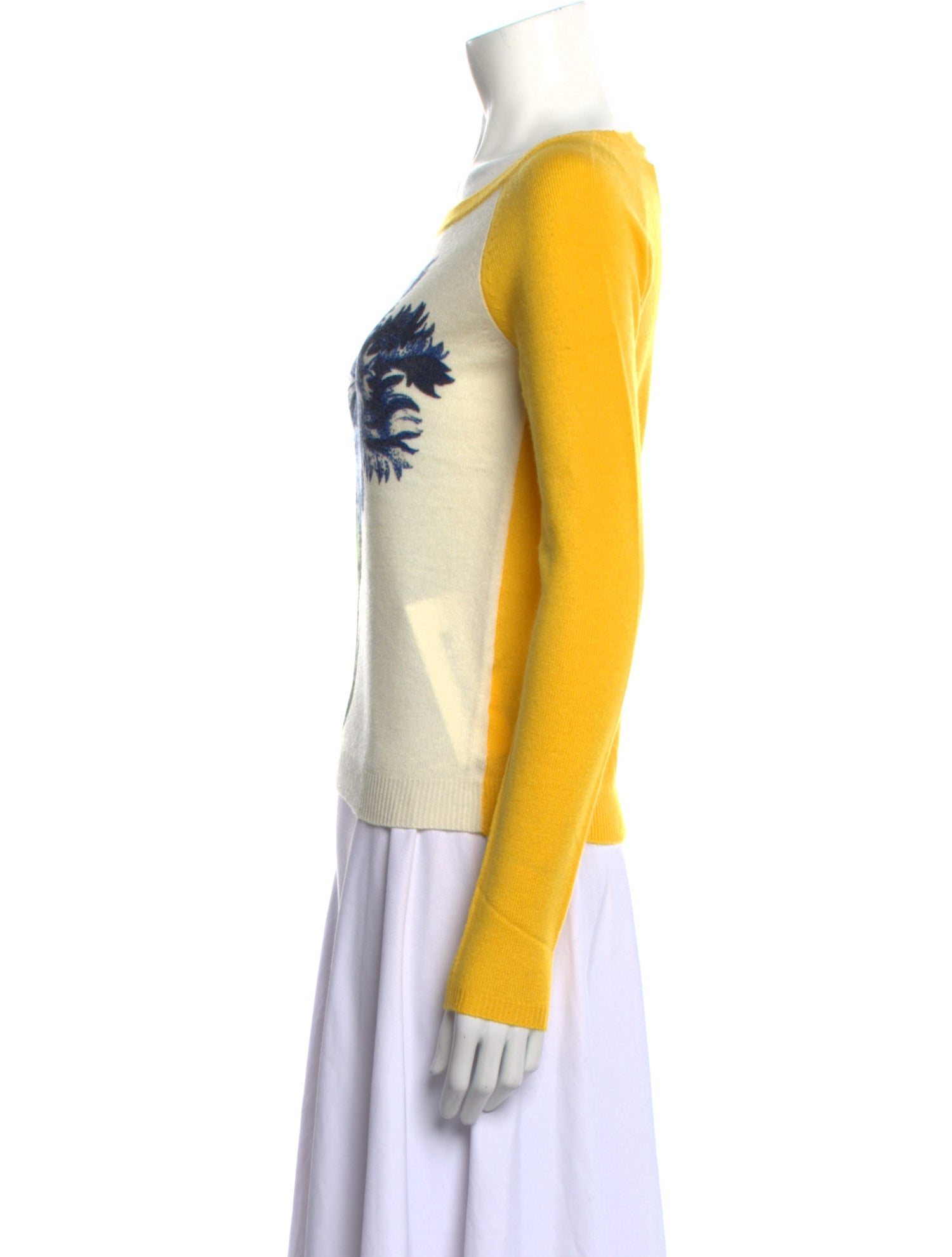 Samantha Sung Cashmere Graphic Print Sweater w/ Tags