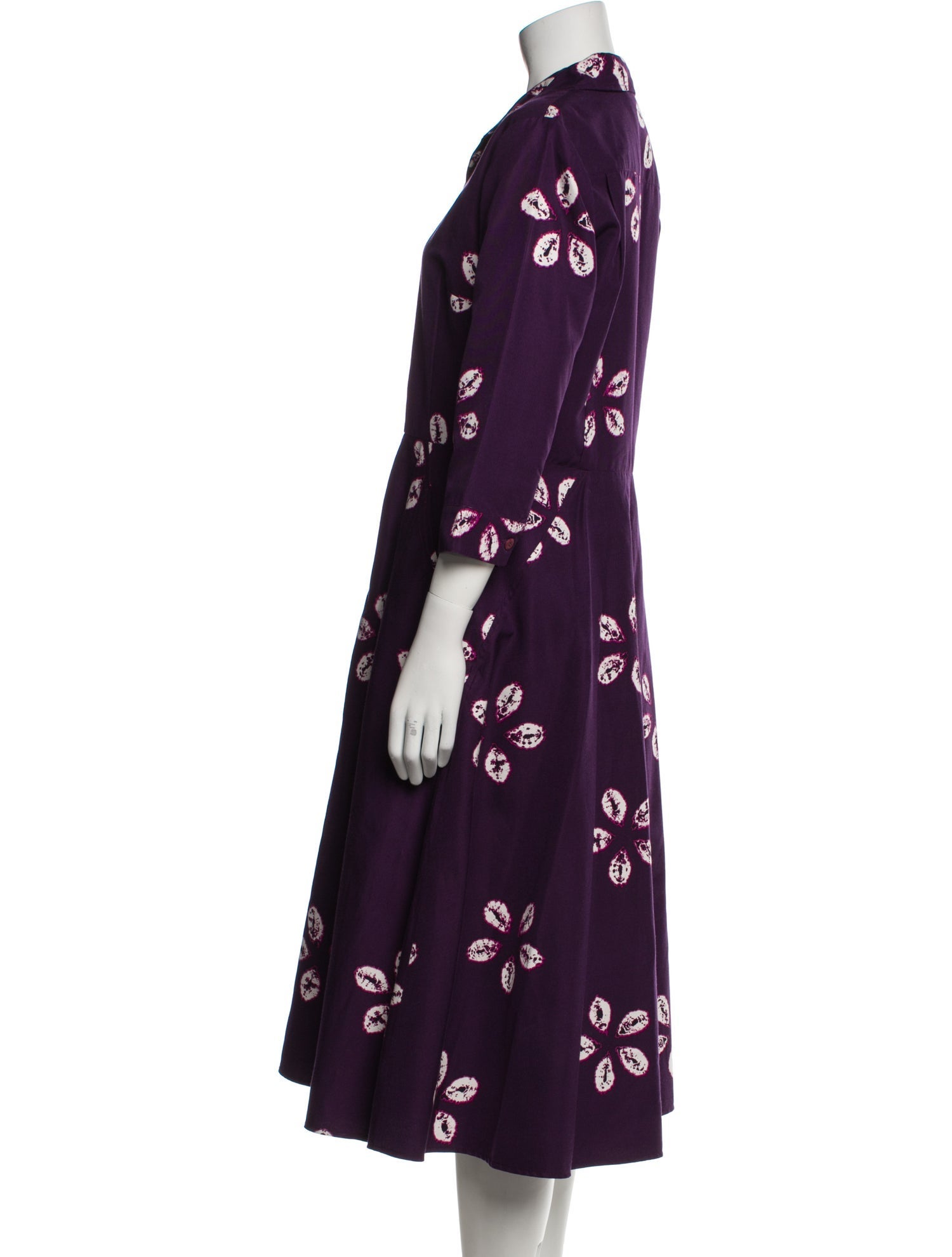 Samantha Sung Silk Midi Length Dress