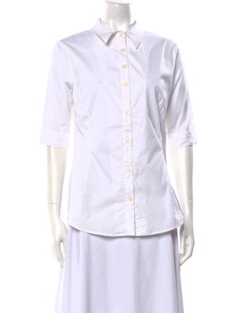 Samantha Sung Three-Quarter Sleeve Button-Up Top