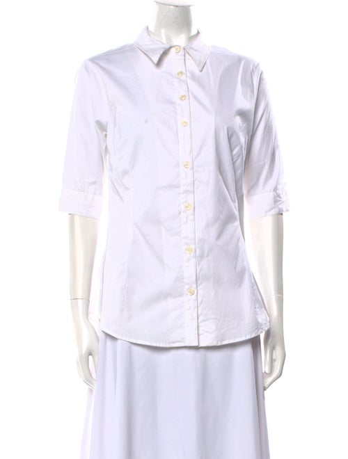 Samantha Sung Three-Quarter Sleeve Button-Up Top