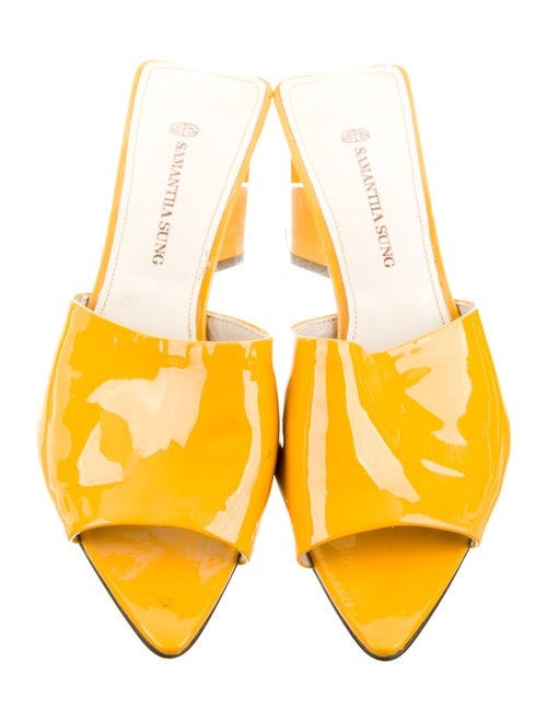 Samantha Sung Patent Leather Slides