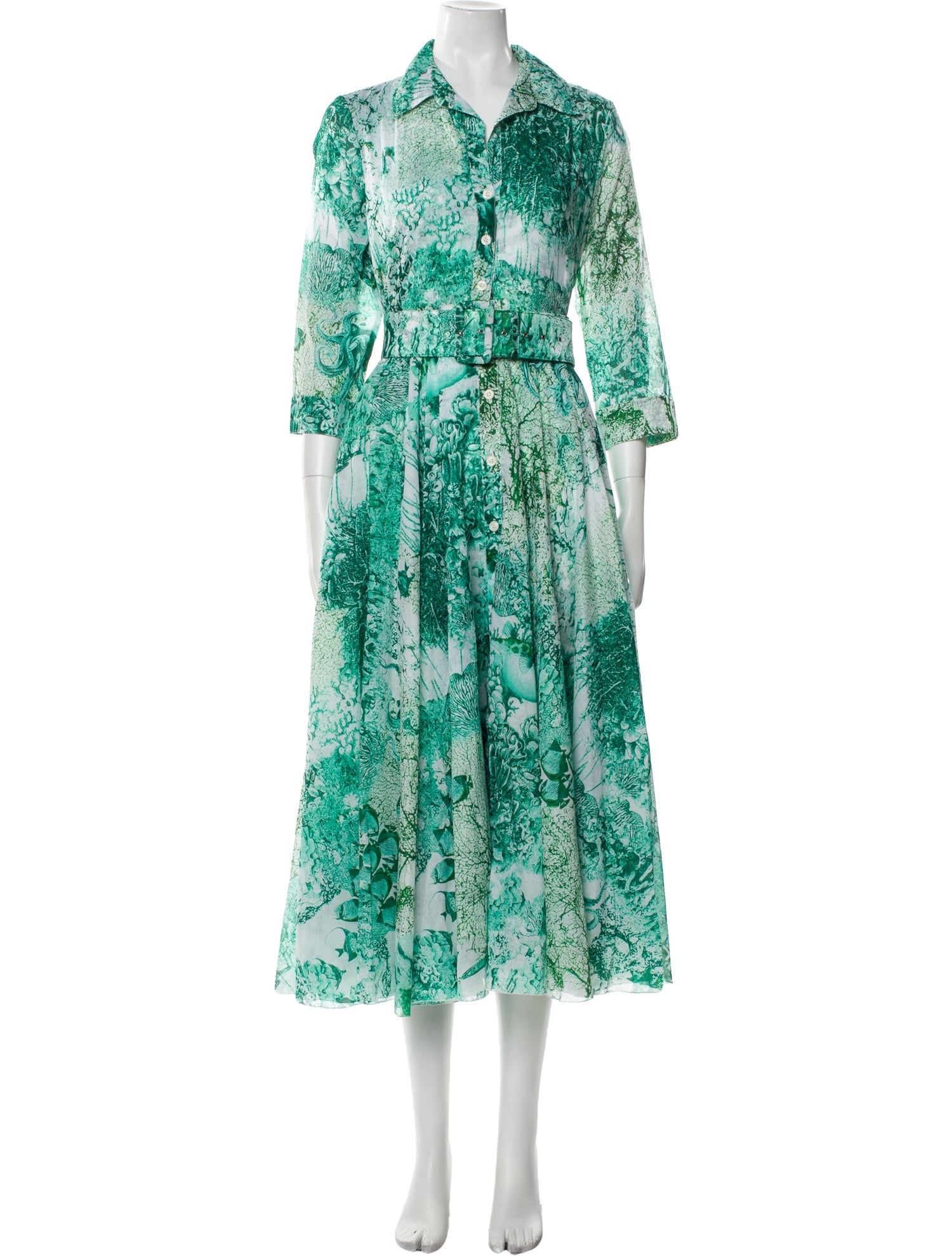 Samantha Sung Floral Print Long Dress w/ Tags