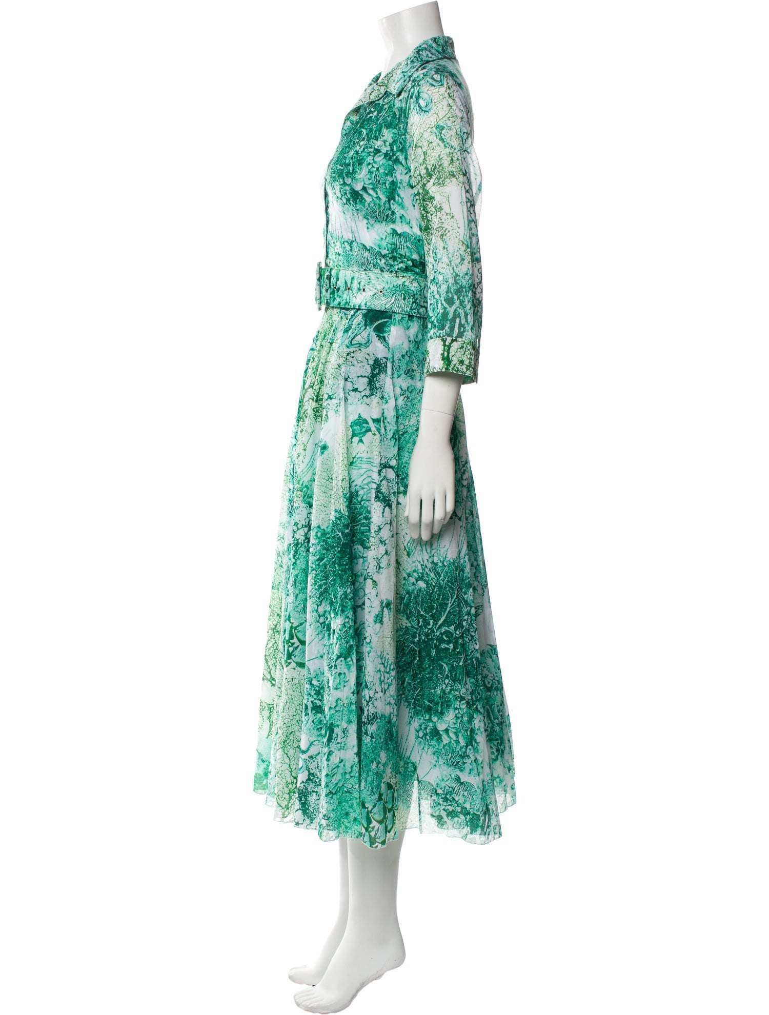 Samantha Sung Floral Print Long Dress w/ Tags