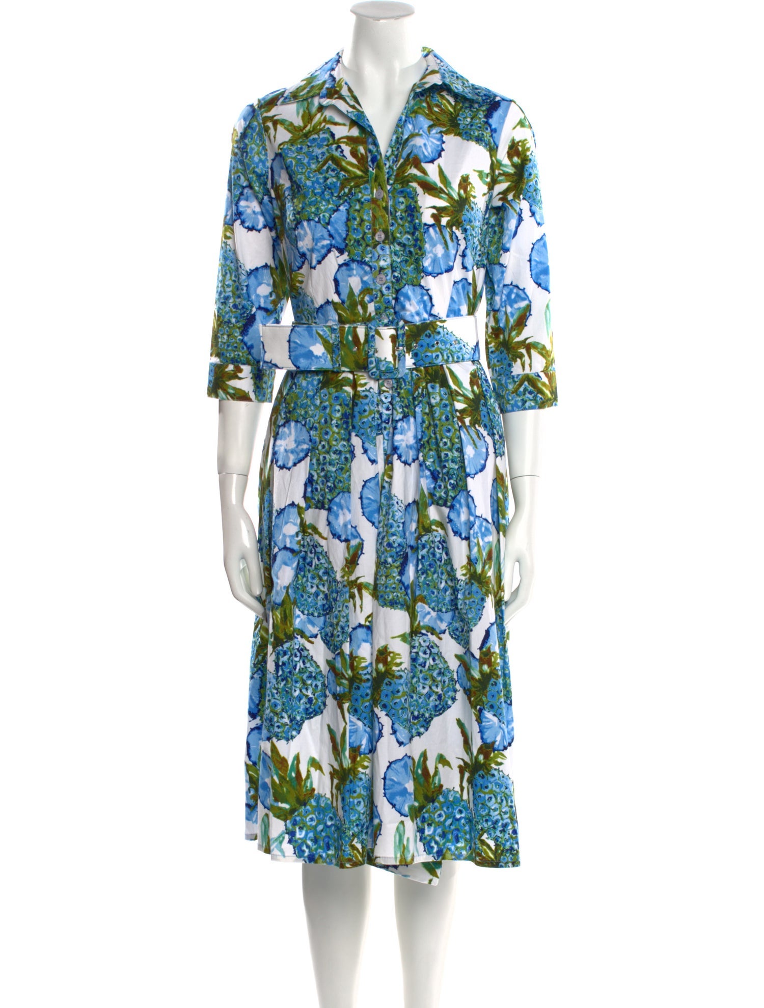 Samantha Sung Floral Print Midi Length Dress w/ Tags