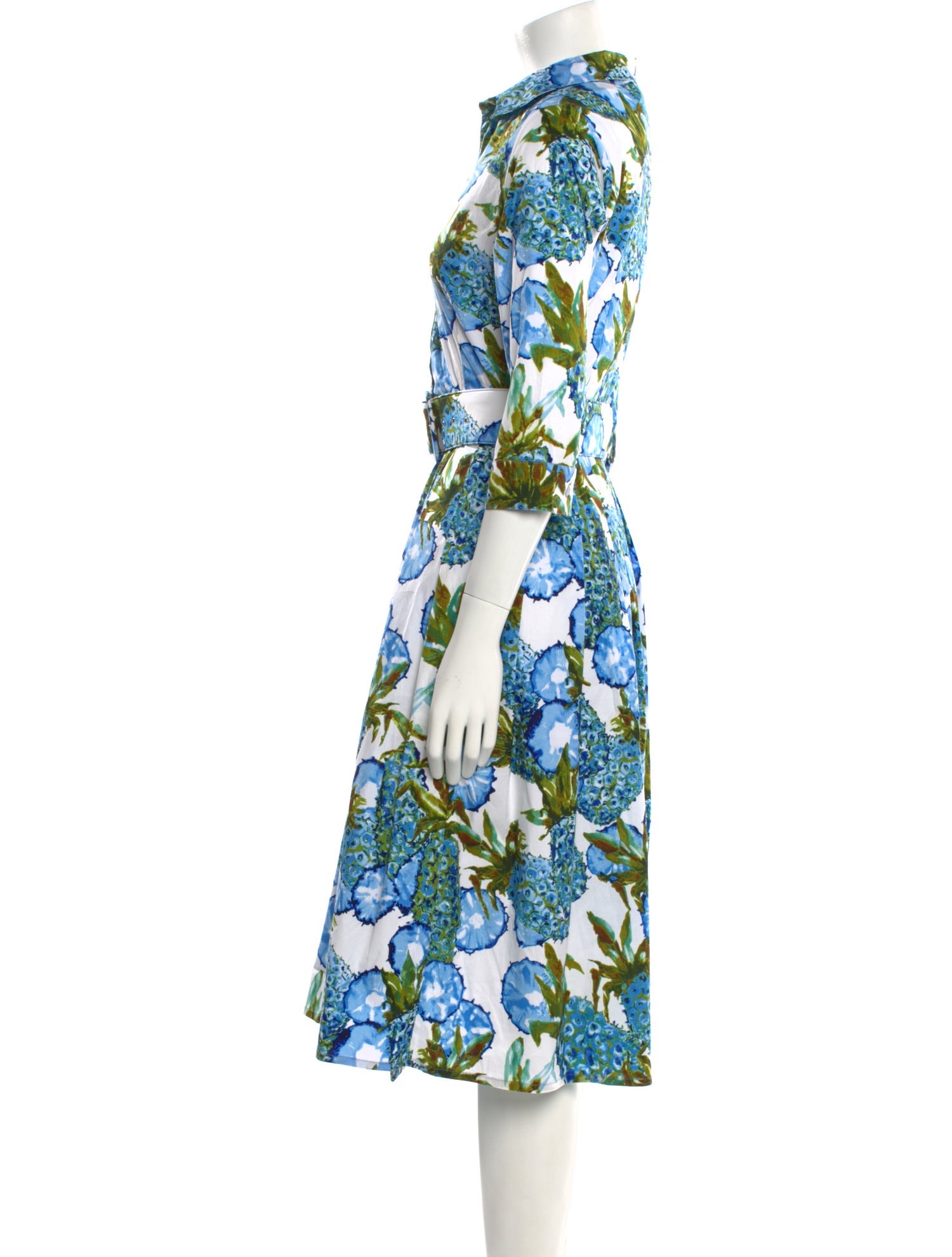 Samantha Sung Floral Print Midi Length Dress w/ Tags