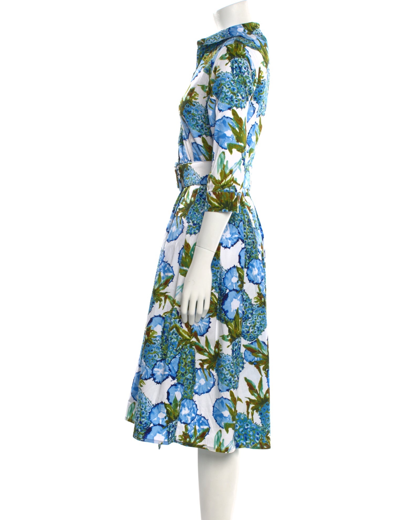 Samantha Sung Floral Print Midi Length Dress w/ Tags