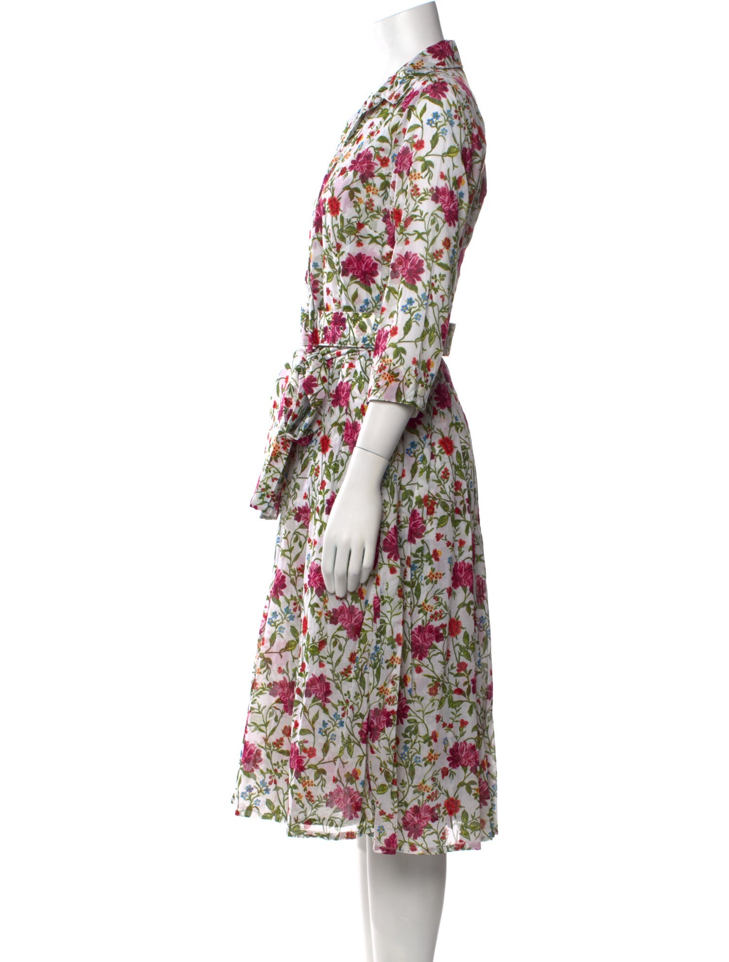 Samantha Sung Floral Print Midi Length Dress w/ Tags
