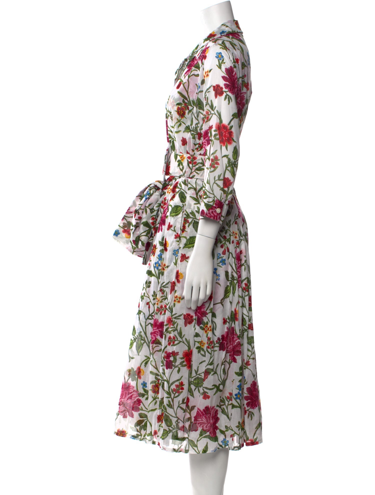 Samantha Sung Floral Print Midi Length Dress w/ Tags