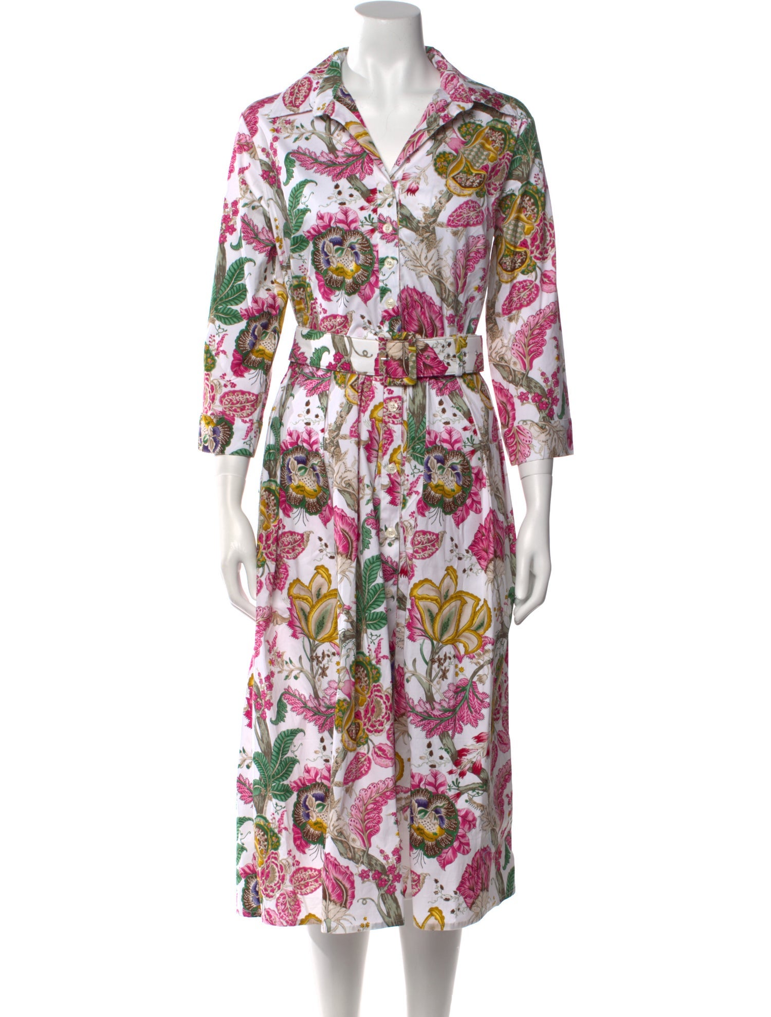 Samantha Sung Printed Midi Length Dress w/ Tags