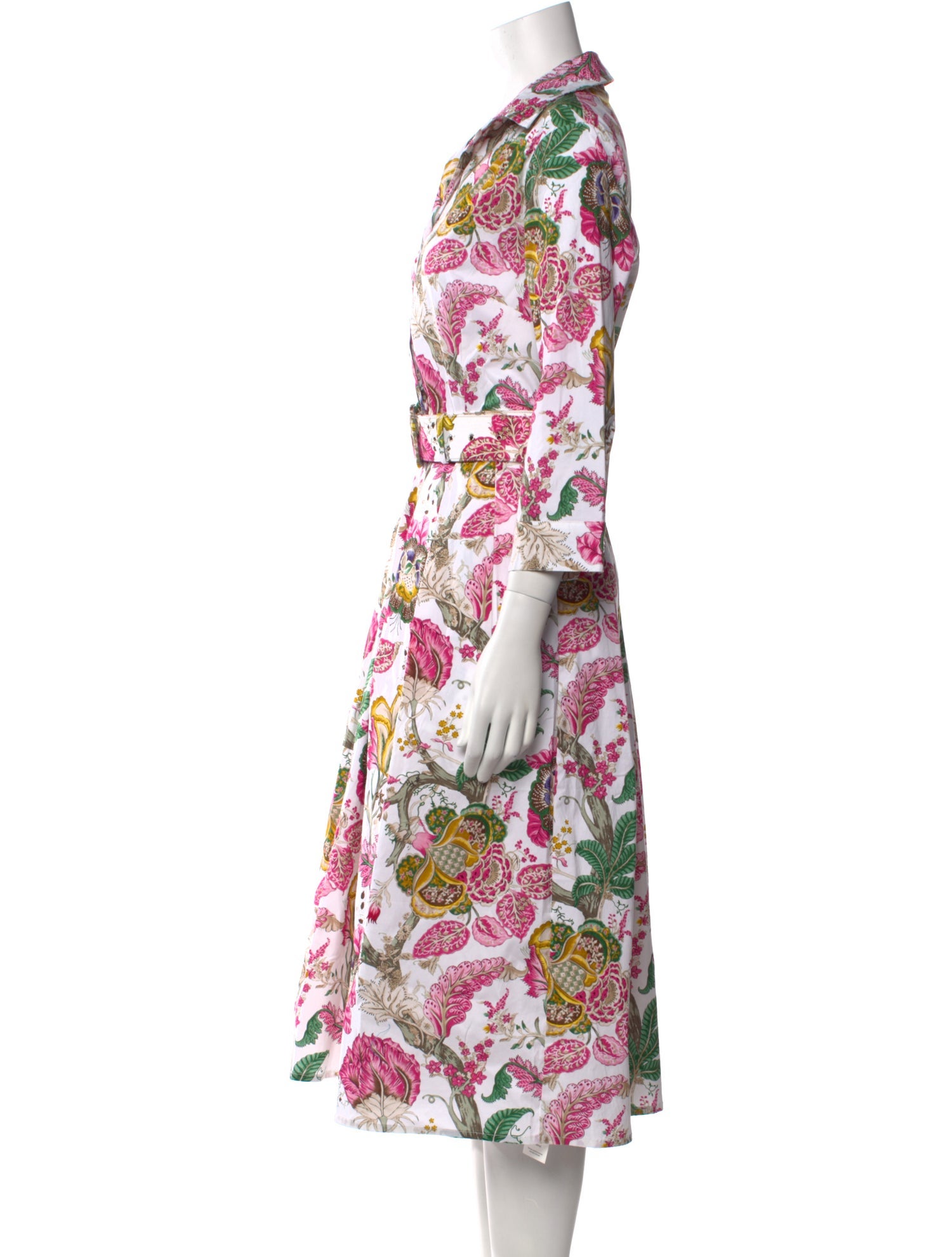 Samantha Sung Printed Midi Length Dress w/ Tags