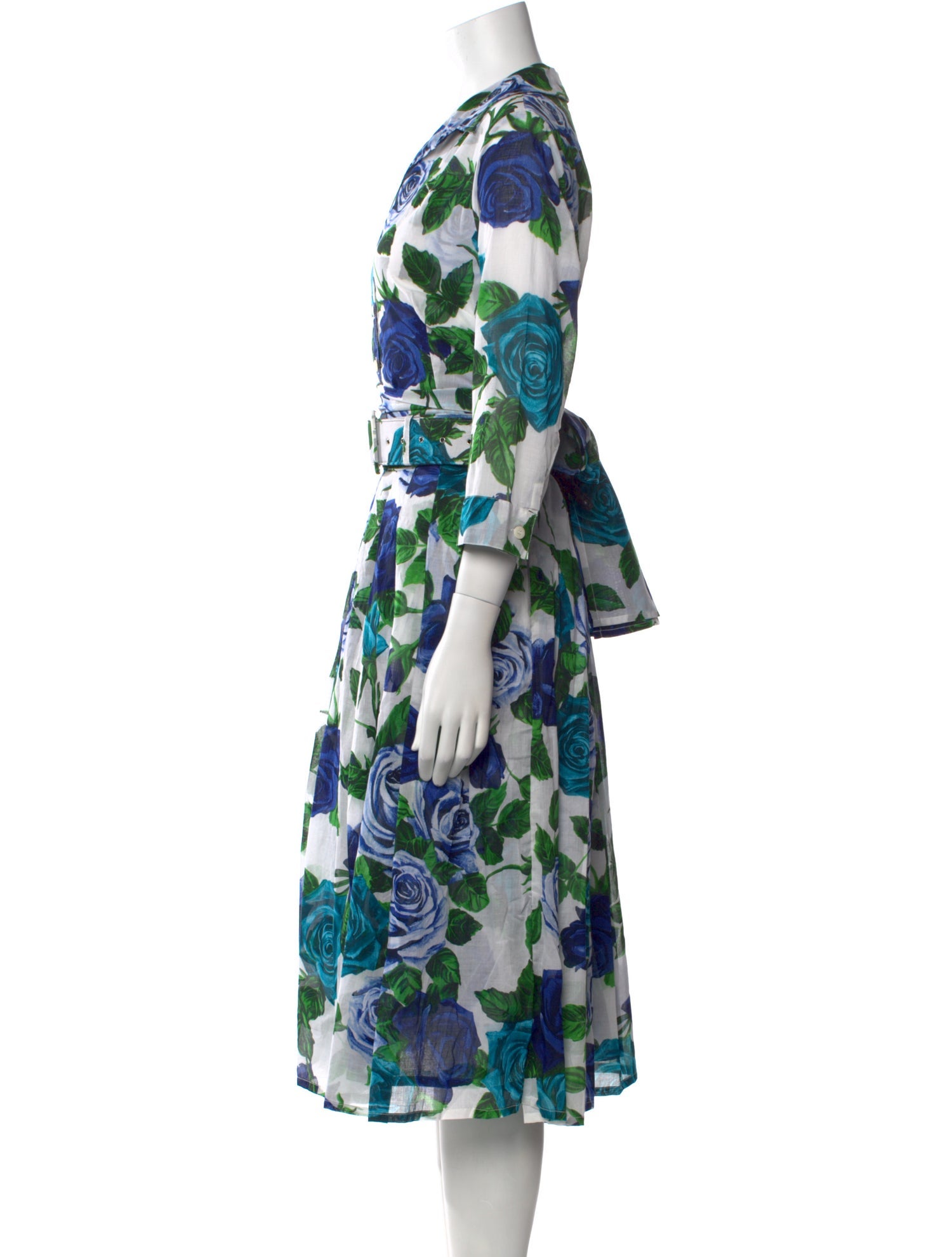 Samantha Sung Floral Print Midi Length Dress w/ Tags