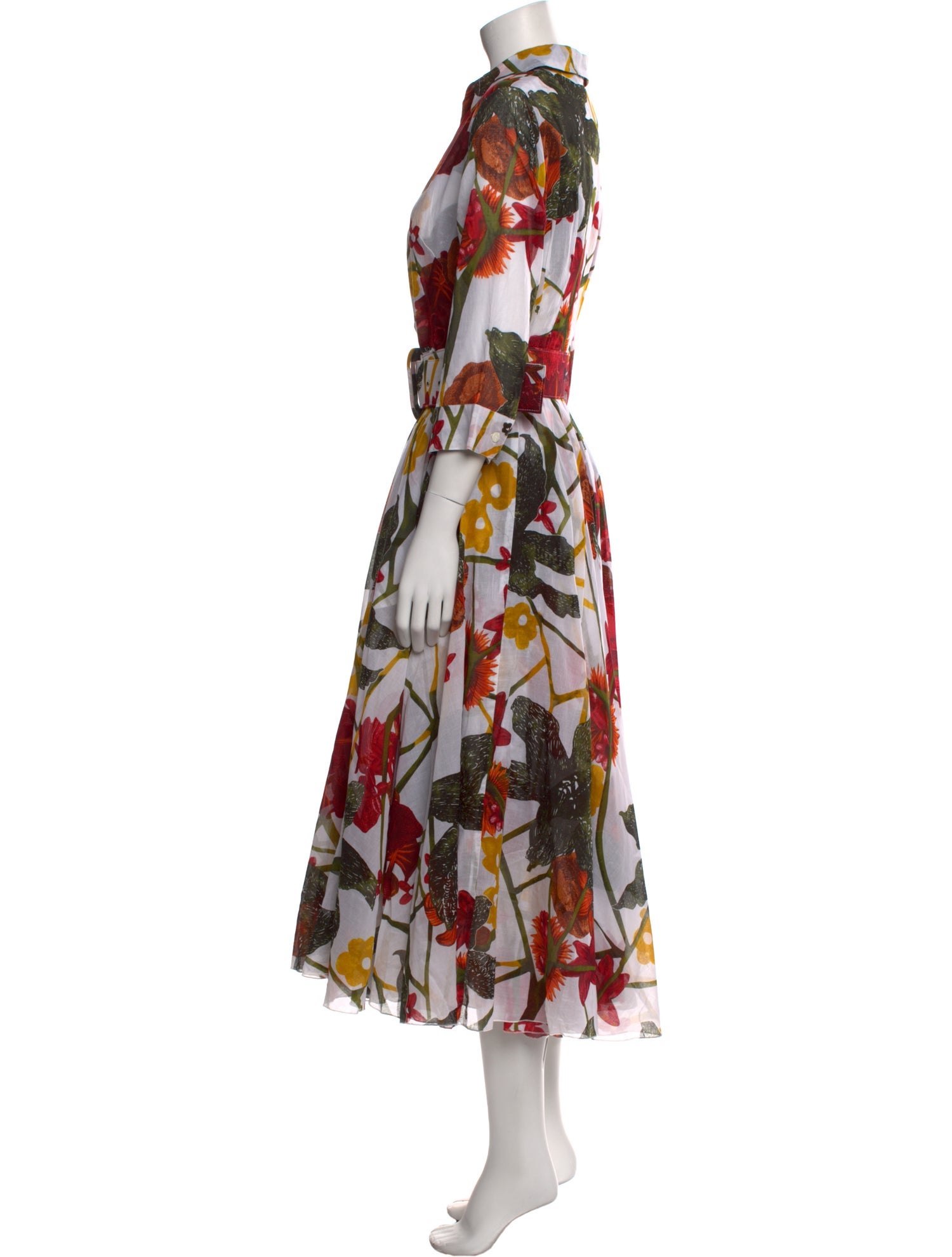 Samantha Sung Floral Print Long Dress w/ Tags