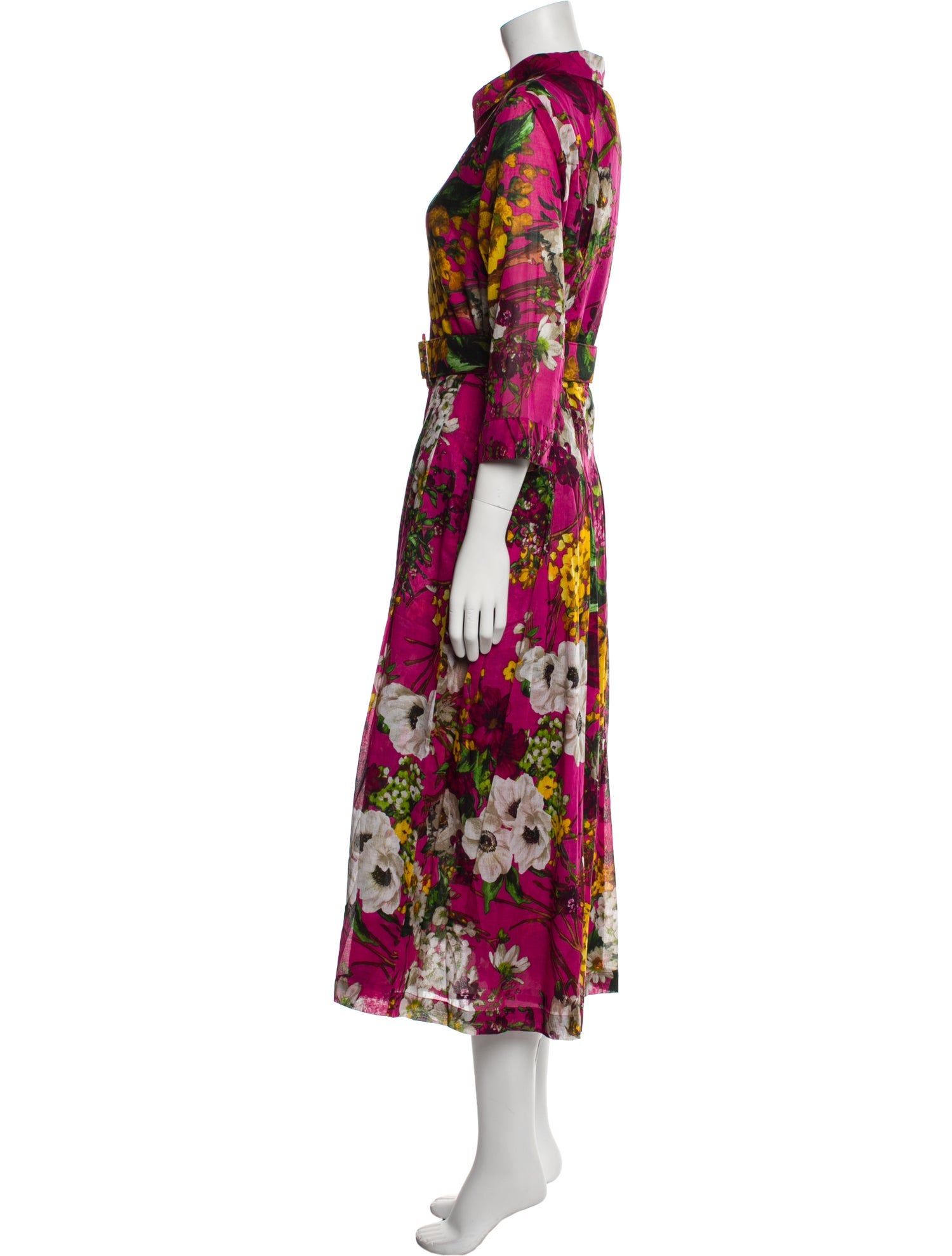 Samantha Sung Floral Print Long Dress
