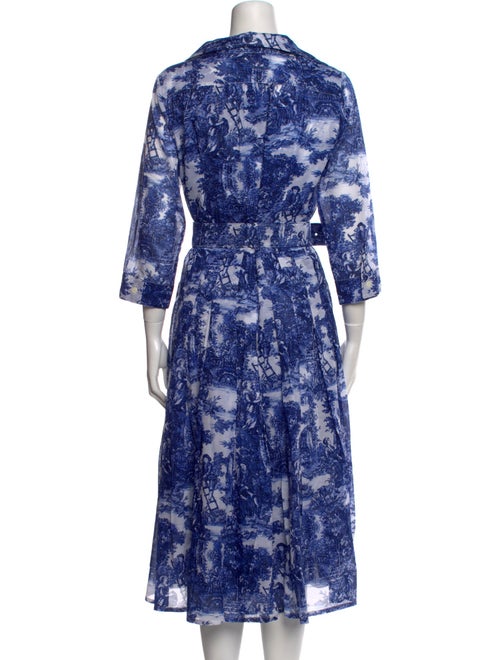Samantha Sung Floral Print Midi Length Dress