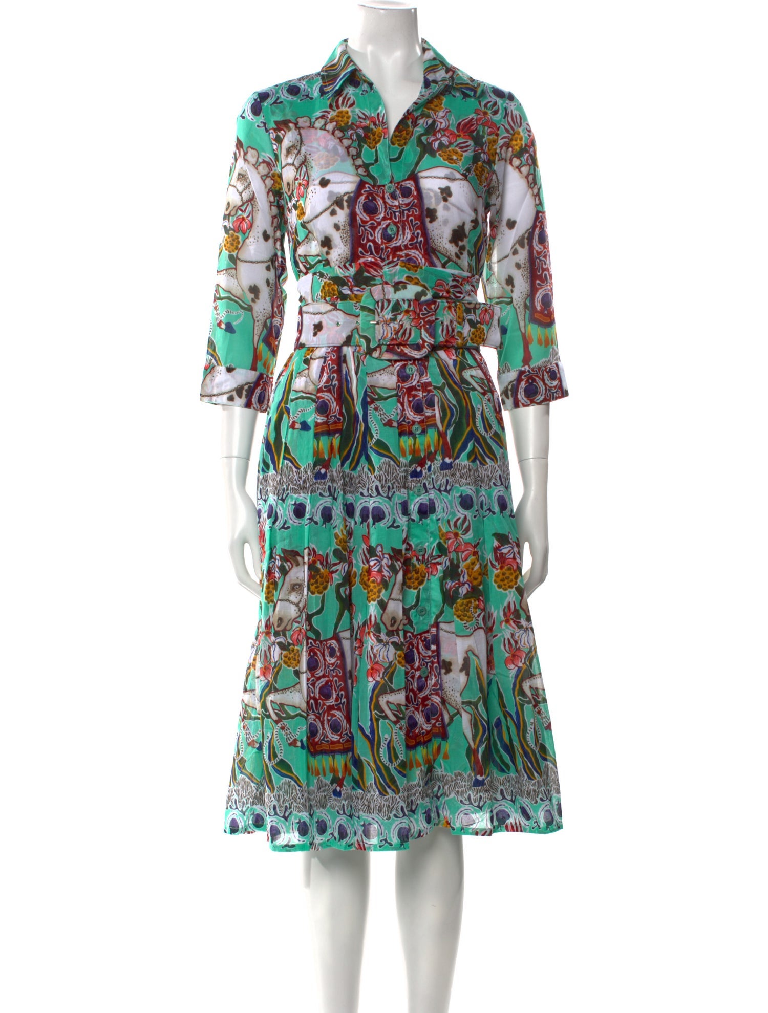 Samantha Sung Printed Midi Length Dress