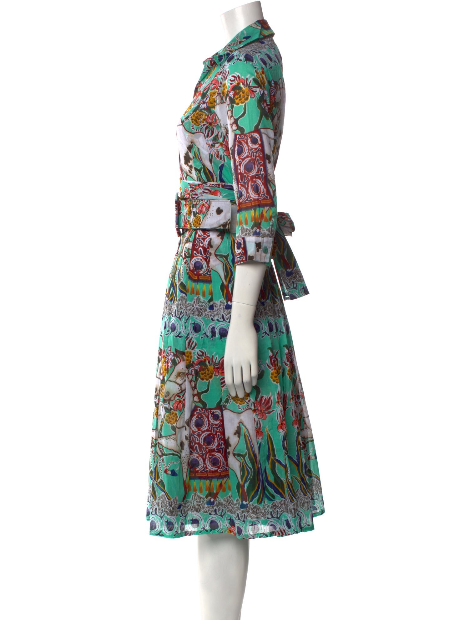 Samantha Sung Printed Midi Length Dress