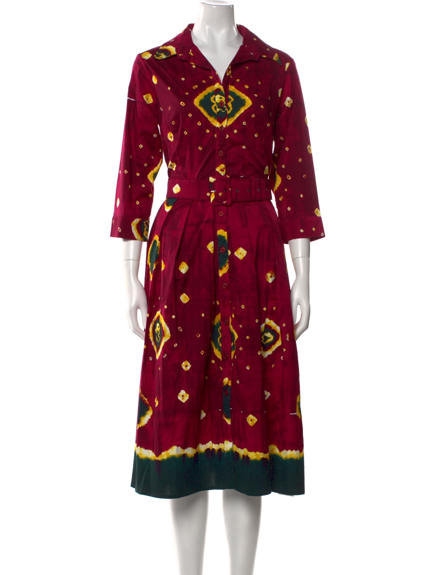 Samantha Sung Printed Midi Length Dress