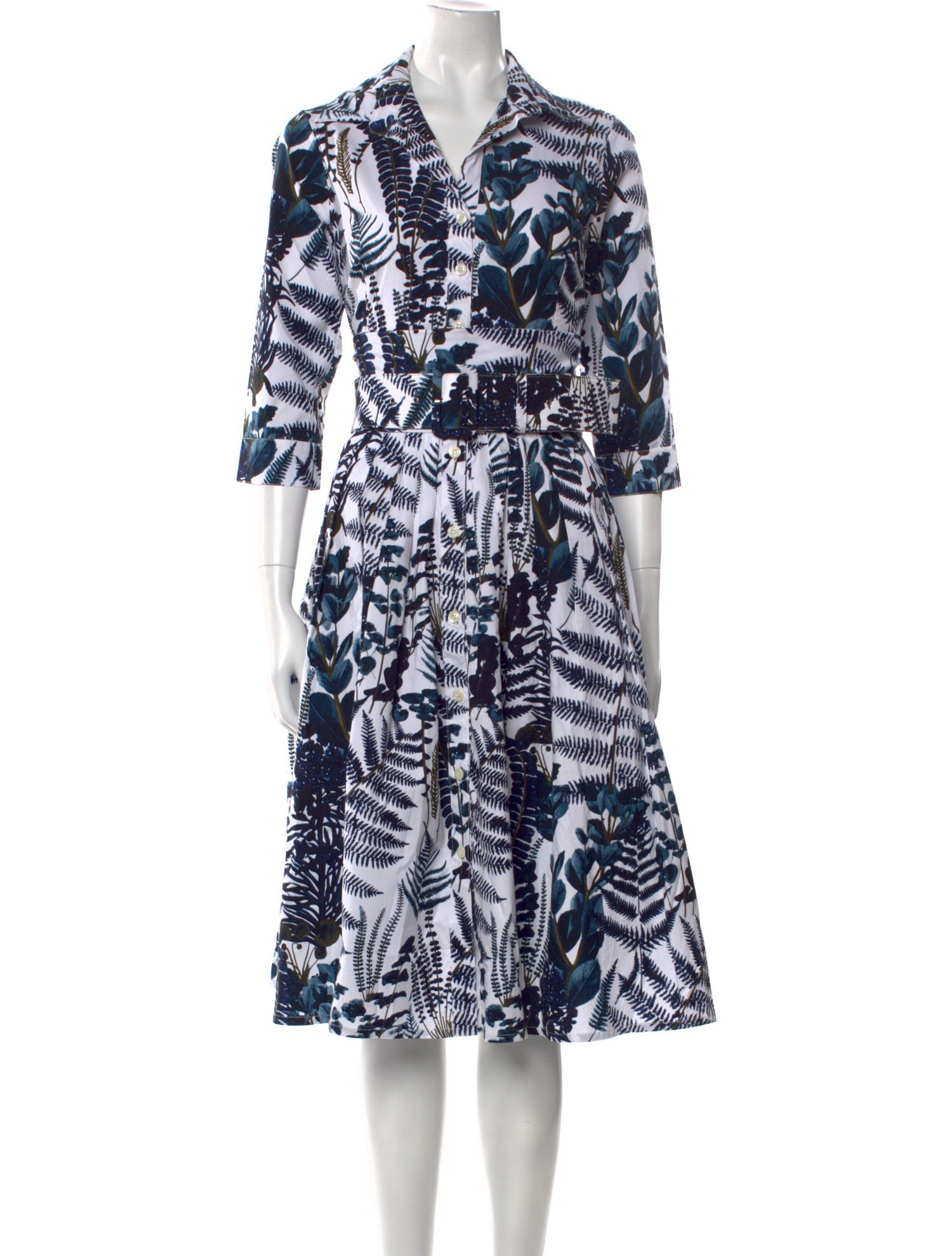 Samantha Sung Printed Midi Length Dress