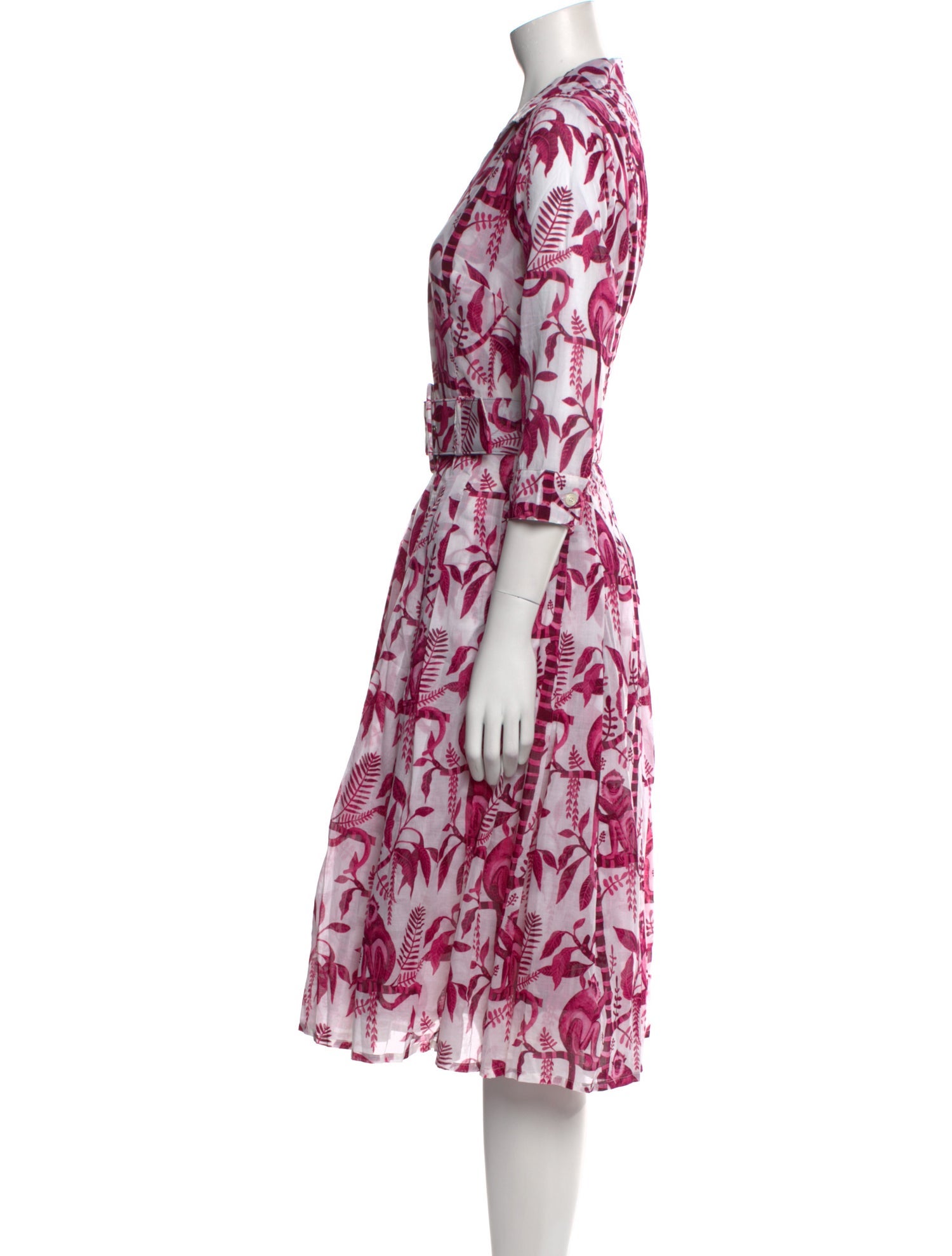 Samantha Sung Printed Midi Length Dress w/ Tags