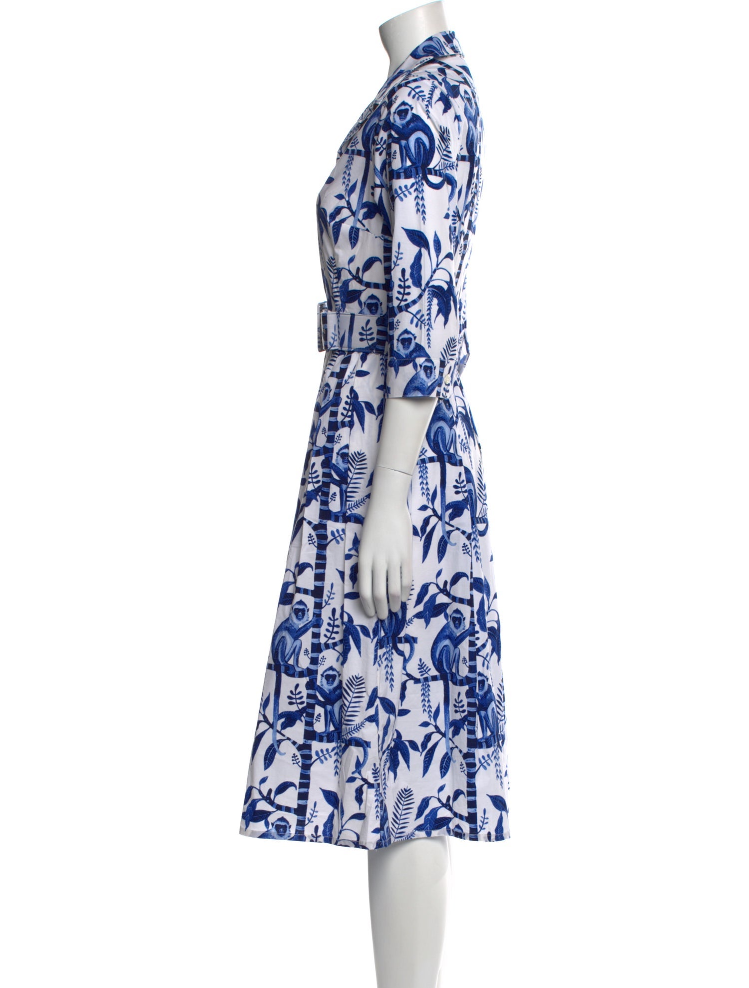 Samantha Sung Printed Midi Length Dress w/ Tags