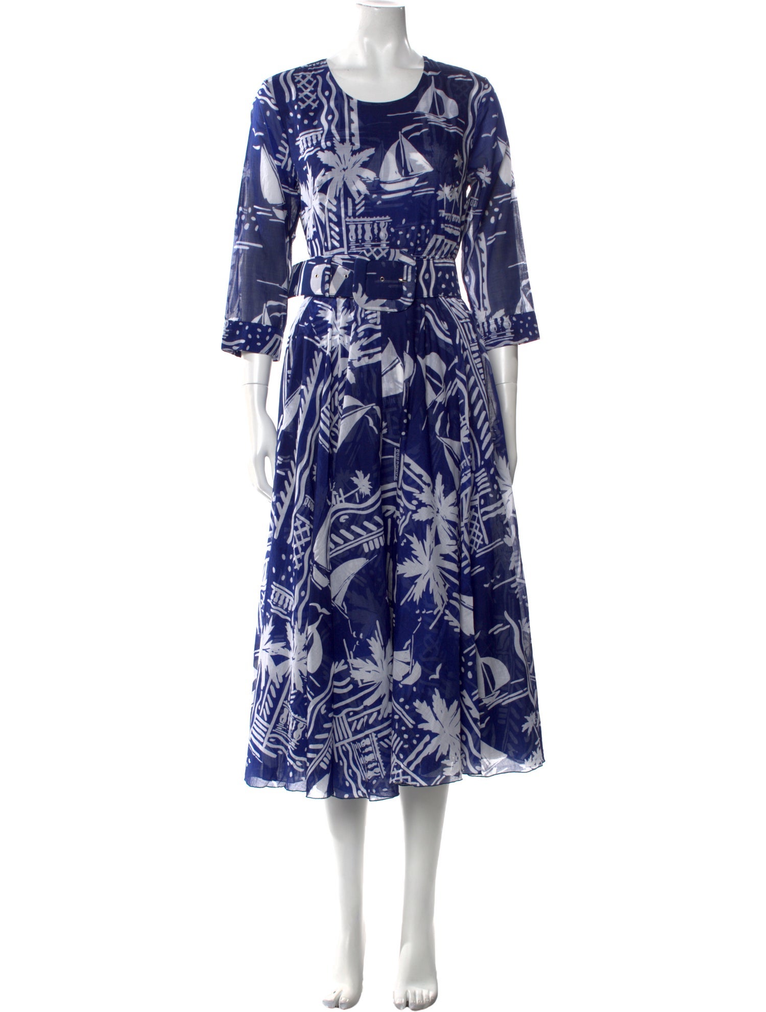 Samantha Sung Floral Print Long Dress w/ Tags