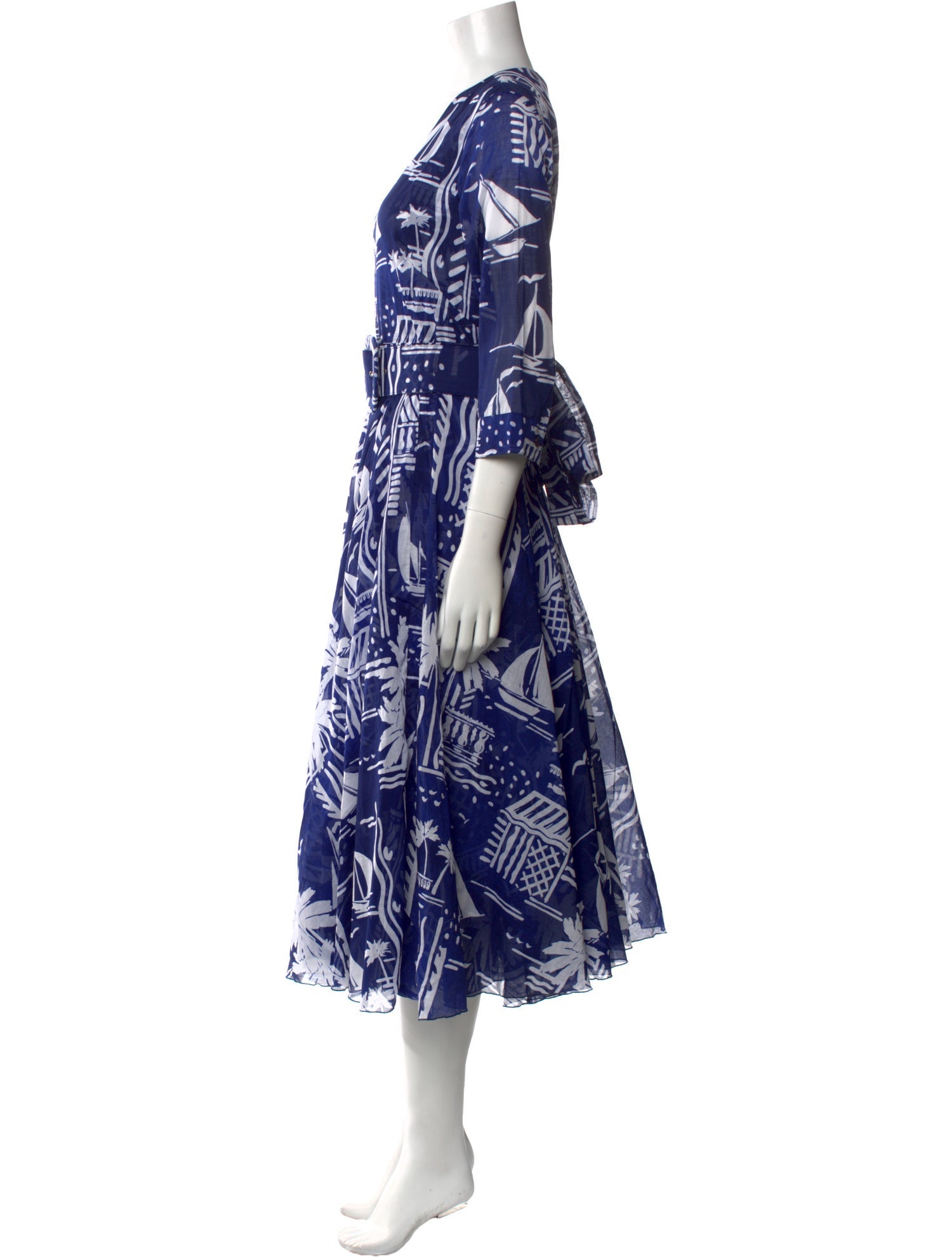 Samantha Sung Floral Print Long Dress w/ Tags