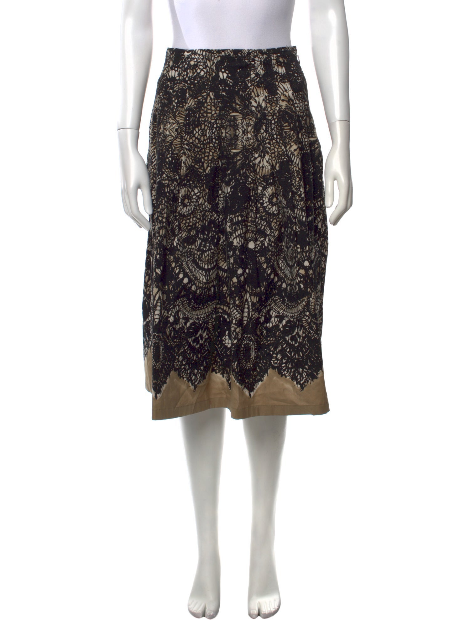 Samantha Sung Lace Pattern Midi Length Skirt