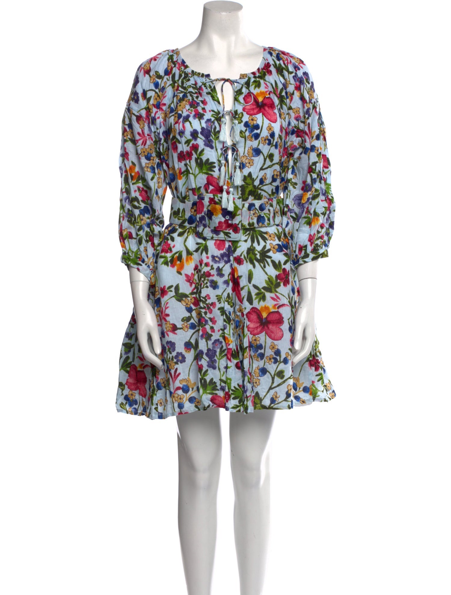 Samantha Sung Linen Mini Dress