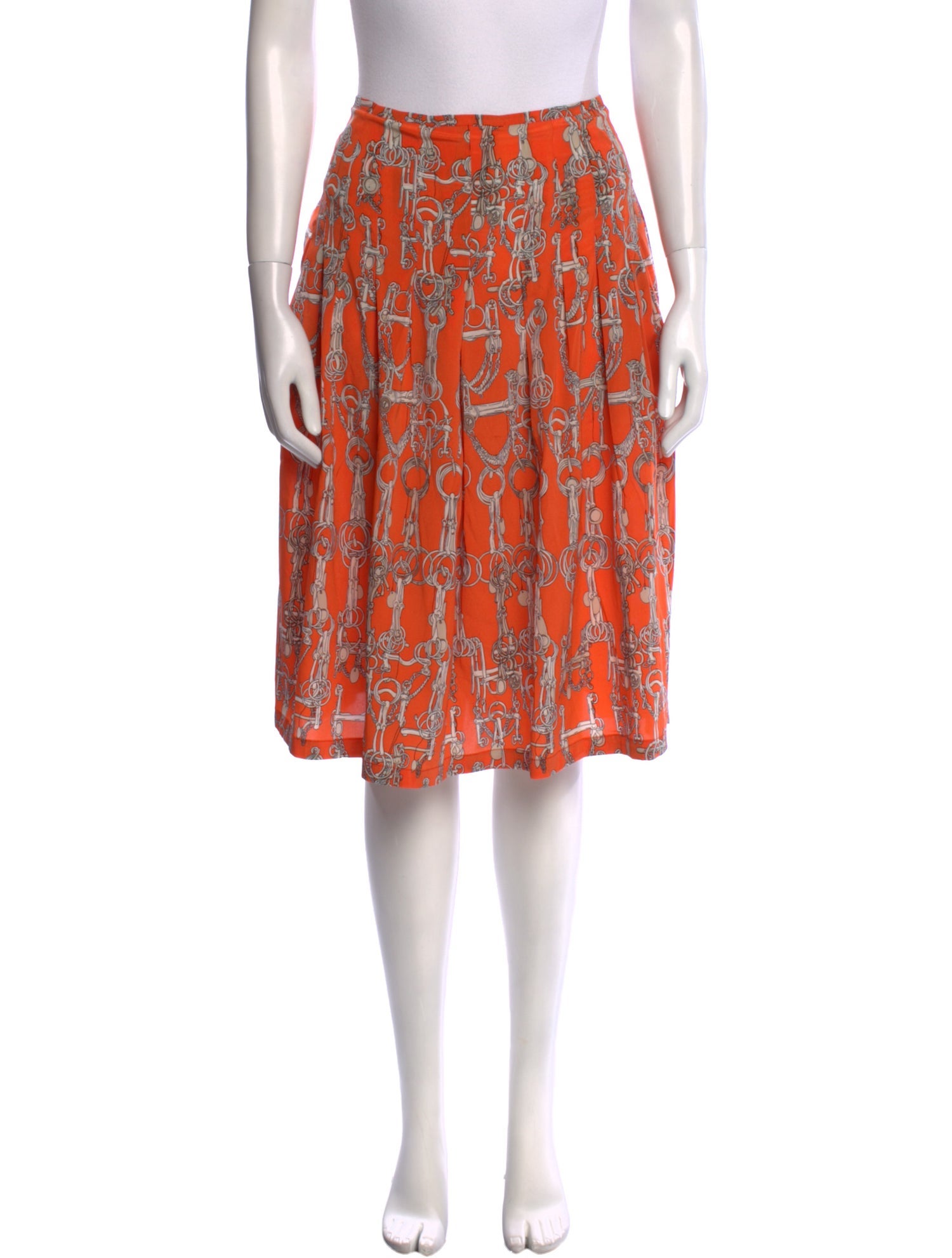 Samantha Sung Silk Knee-Length Skirt