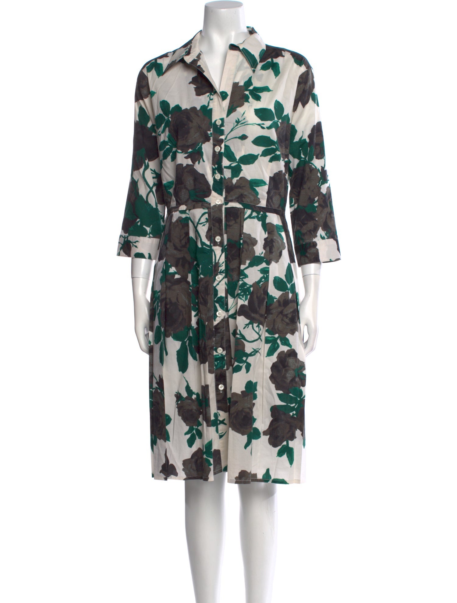Samantha Sung Floral Print Knee-Length Dress