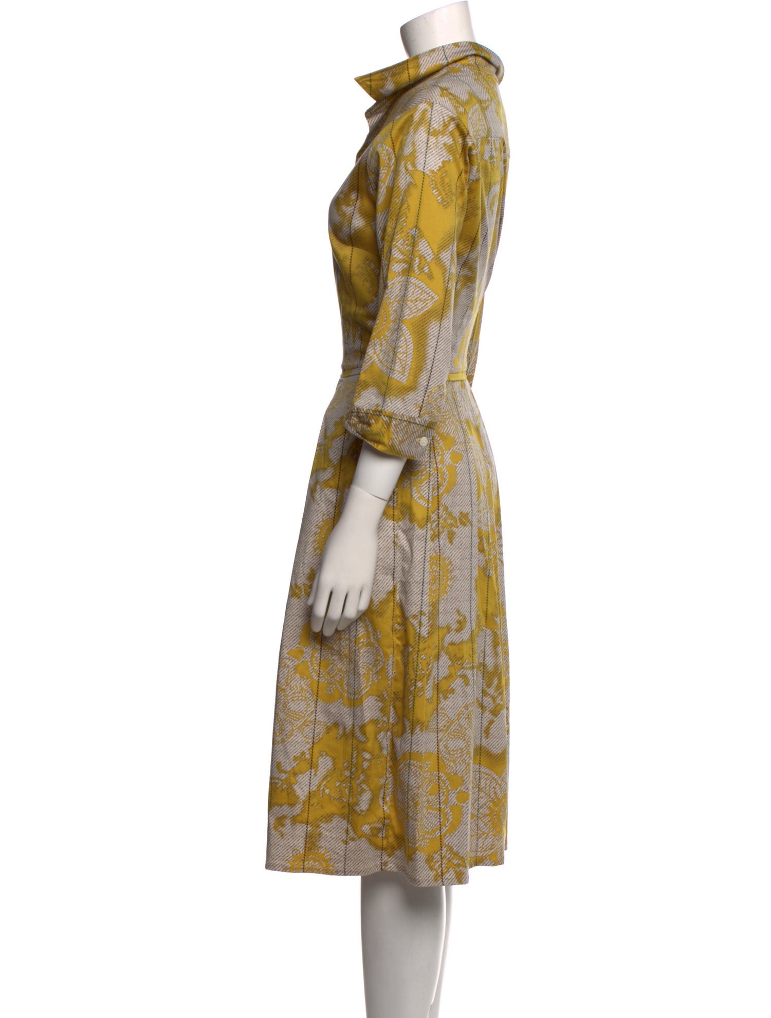 Samantha Sung Printed Midi Length Dress