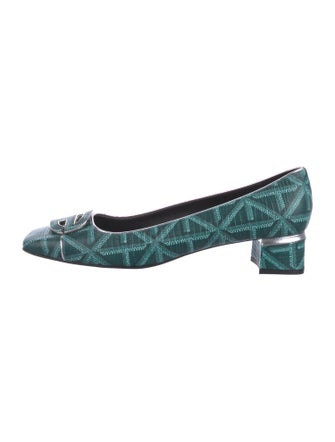 Samantha Sung Leather Printed Pumps