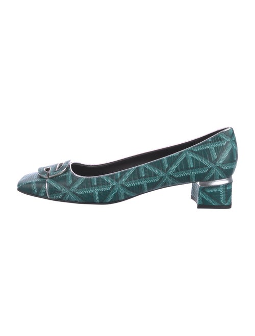 Samantha Sung Leather Printed Pumps